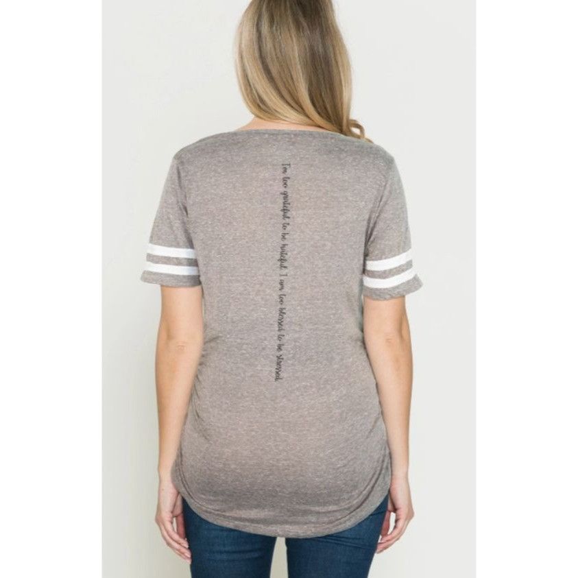 Other Maternity T-Shirt "Blessed" Slogan Short Sleeve Casual Fit X Size XL / US 12-14 / IT 48-50 - 4 Thumbnail