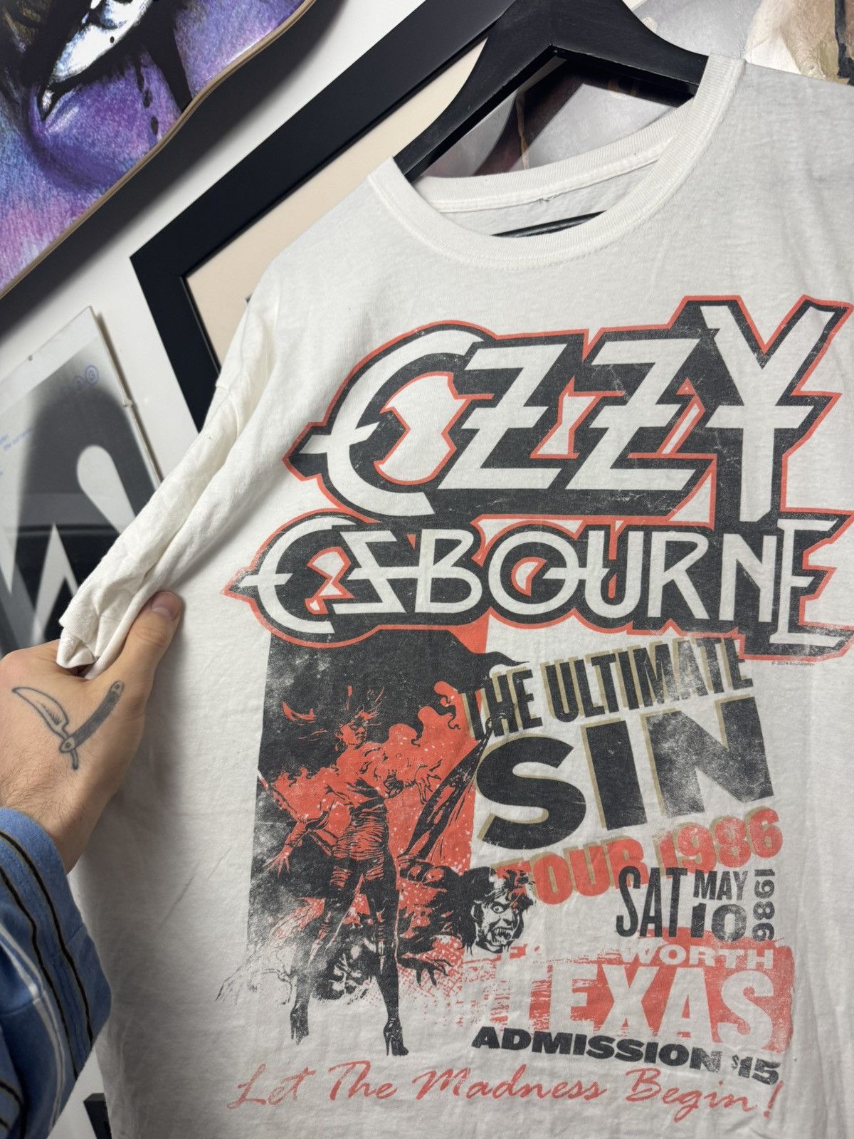 Band Tees Ozzy Osbourne The Ultimate Sin Legend Rock Band Tee Sabbath Size US L / EU 52-54 / 3 - 2 Thumbnail