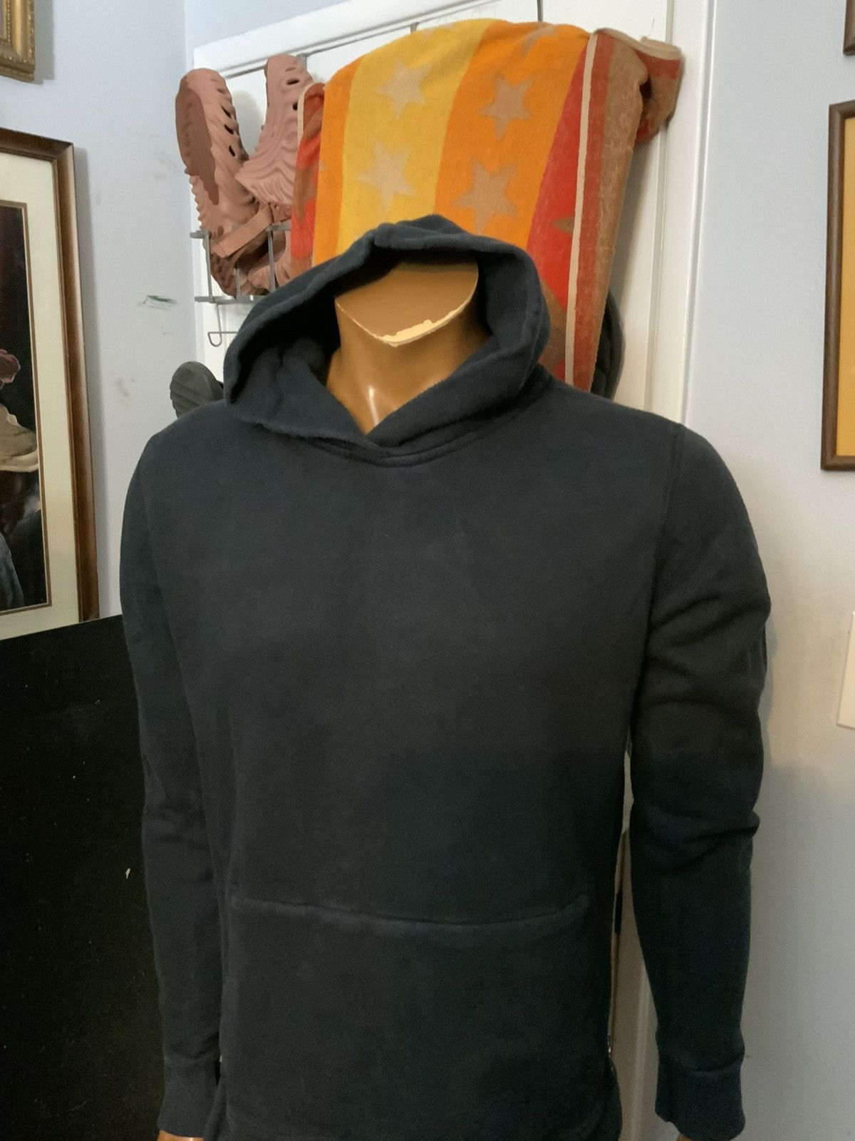 John Elliott $198 John Elliott Black Slim Terry Villain Side Zip Hoodie Size US L / EU 52-54 / 3 - 9 Thumbnail