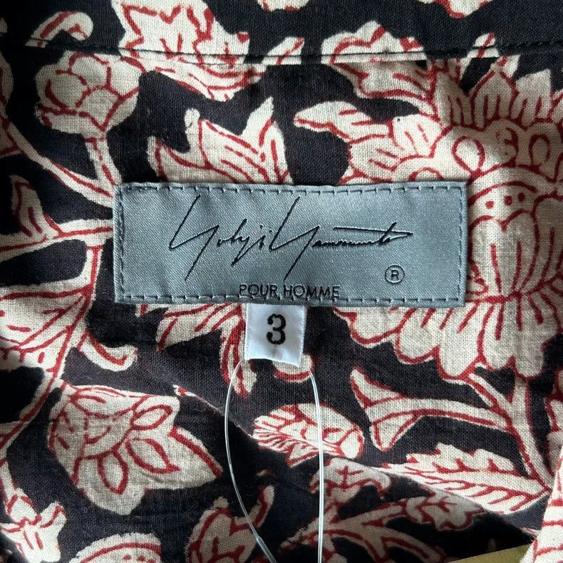 Yohji Yamamoto Yohji Yamamoto Yohji Yamamoto Floral Short Sleeve Shirt Size US L / EU 52-54 / 3 - 5 Thumbnail