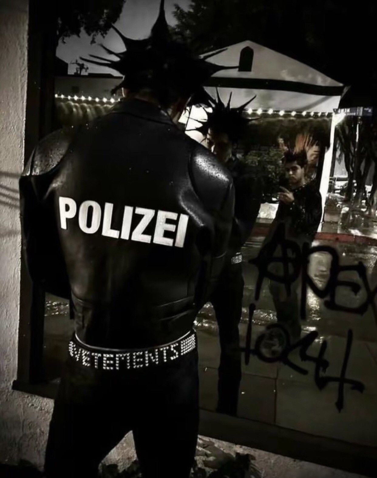 Vetements Vetments Polizei Leather Racing Jacket | Grailed