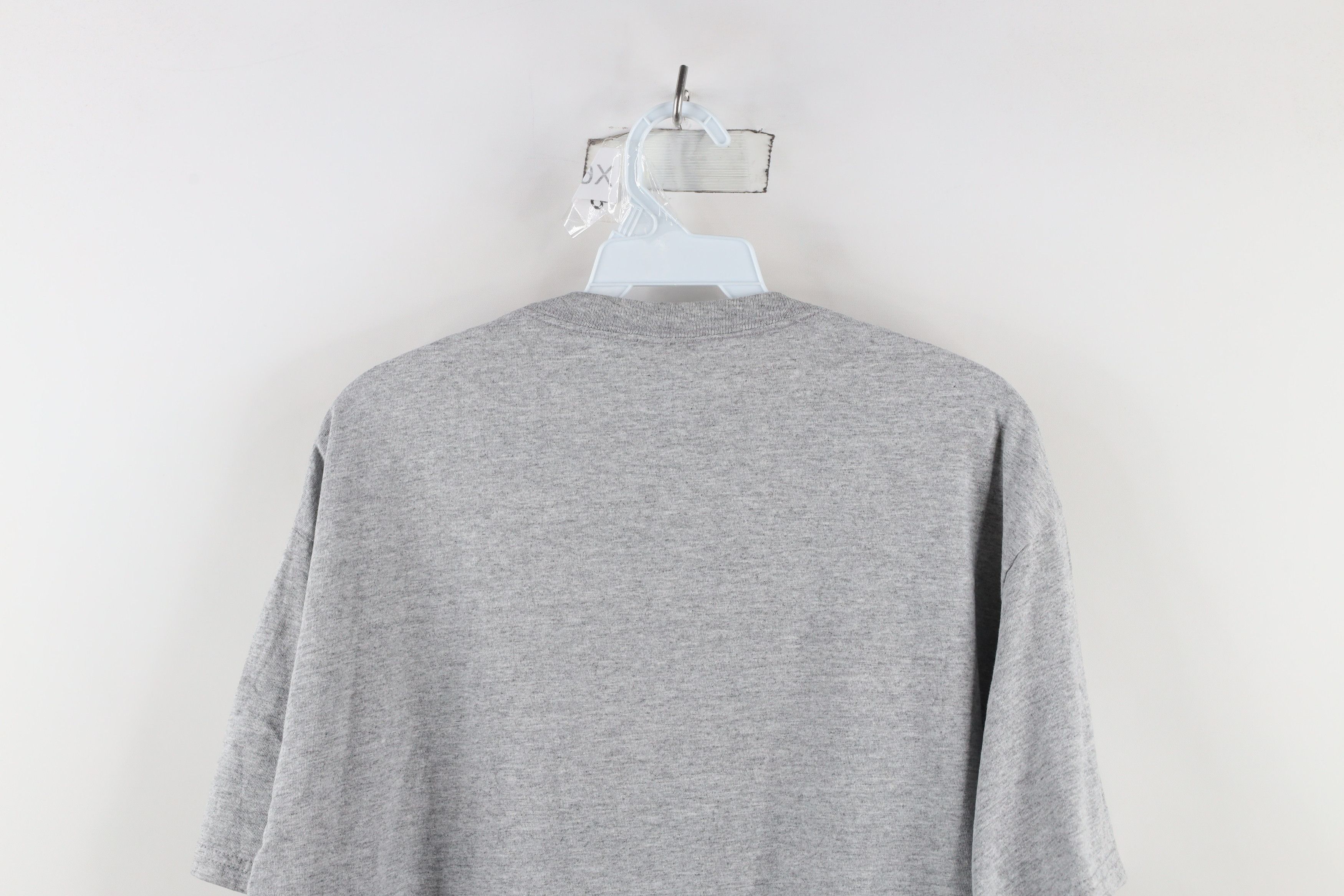 Hanes × Vintage Vintage 90s Hanes Heavyweight Blank T-Shirt Heather Gray Size US L / EU 52-54 / 3 - 8 Thumbnail