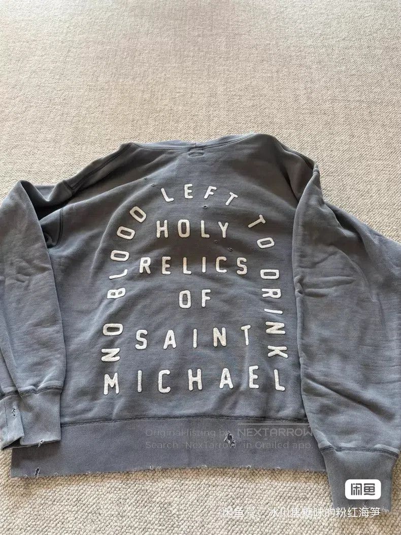 Saint Michael Saint Michael Make an old alphabet sweatshirt Size US L / EU 52-54 / 3 - 2 Thumbnail