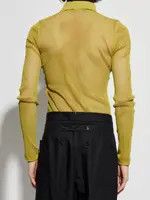 Gucci o1loc1c0226 821084 Embossed Technical Mesh Polo Top in Green Size US L / EU 52-54 / 3 - 3 Thumbnail