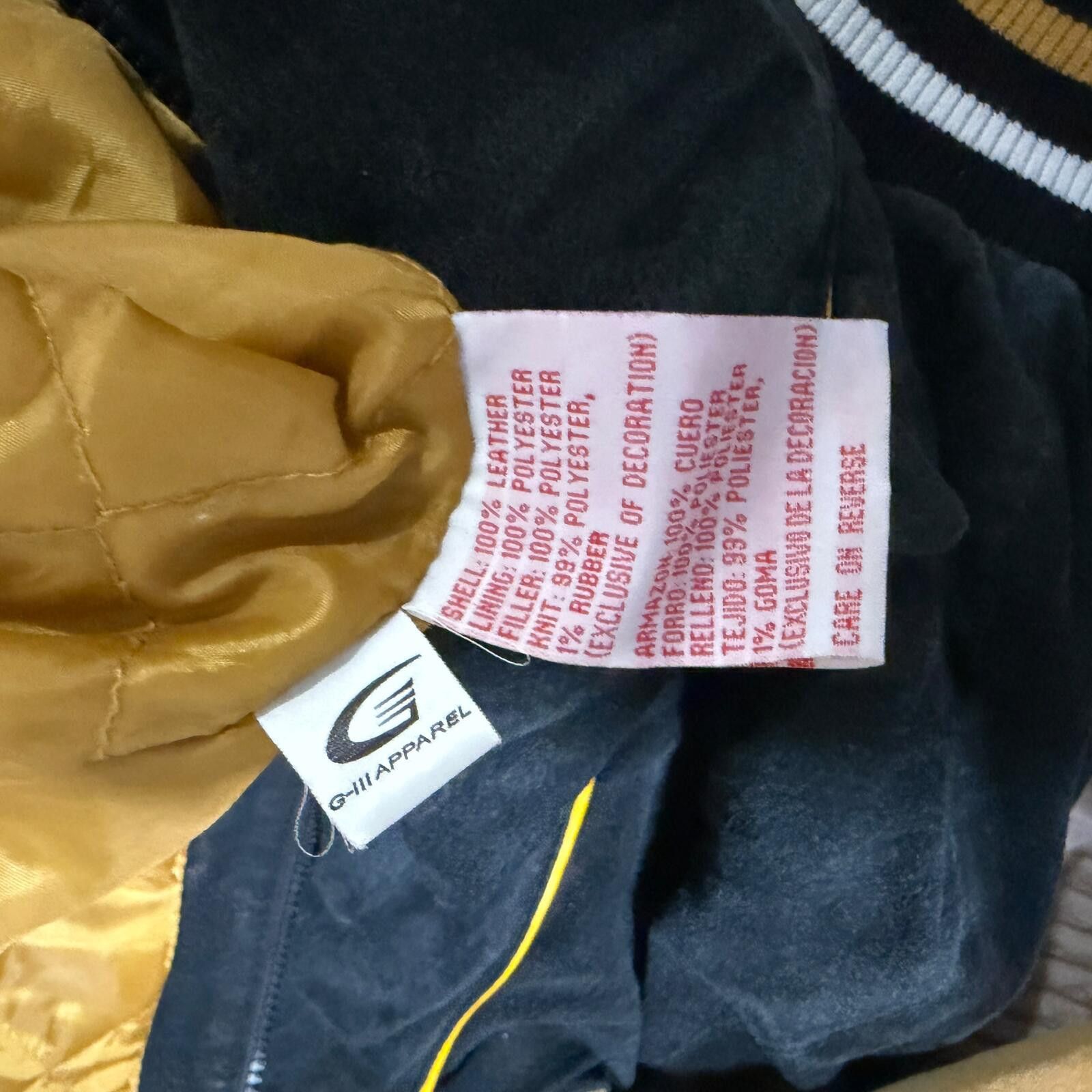 NFL Vintage 00s NFL Pittsburgh Steelers Leather Varsity Jacket Size US XL / EU 56 / 4 - 4 Thumbnail