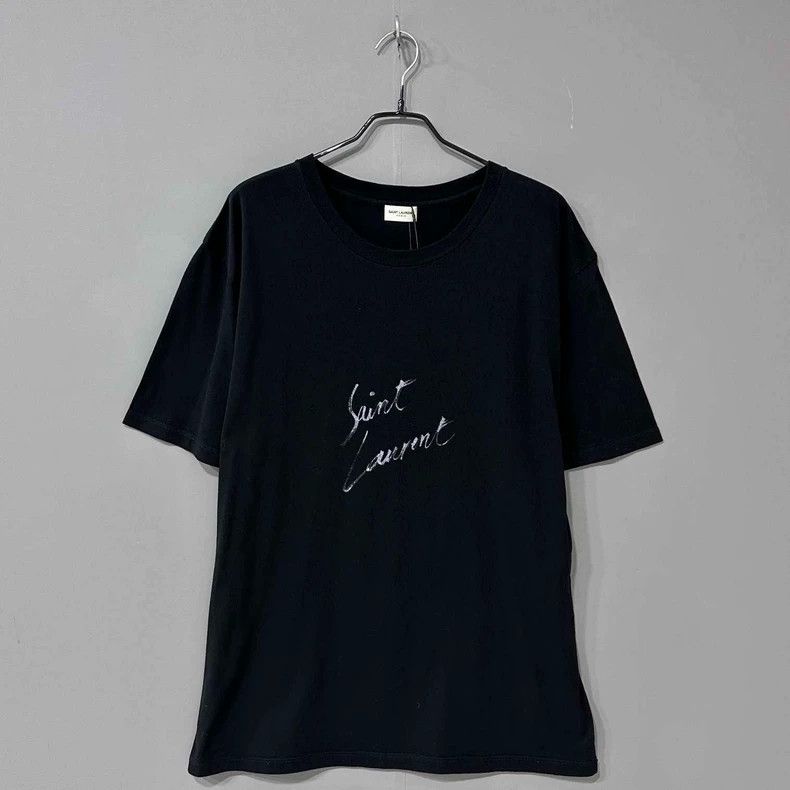 Saint Laurent Paris Saint Laurent Paris cursive logo short sleeves 2505-Nextarr Size US L / EU 52-54 / 3 - 1 Thumbnail