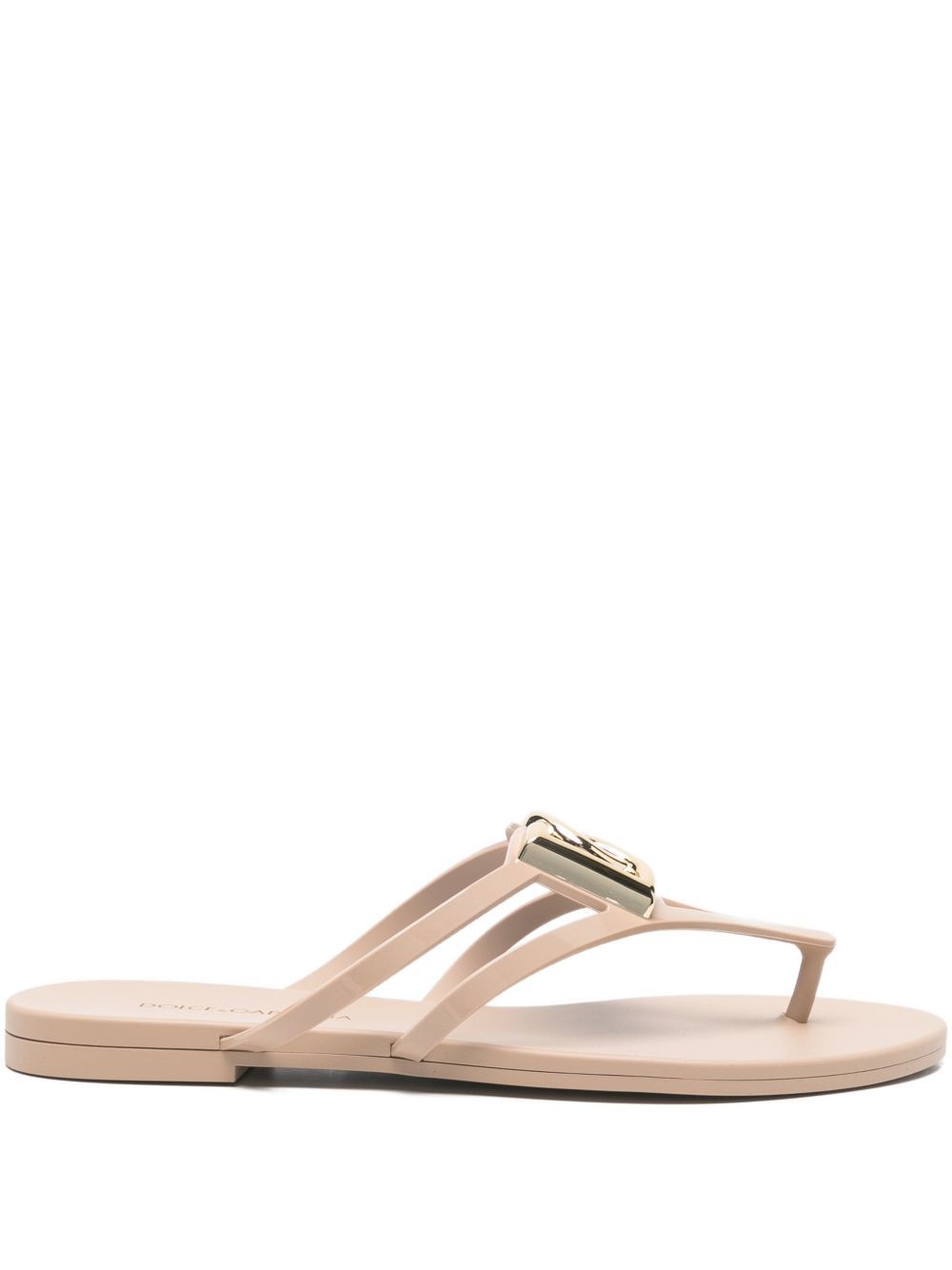 Dolce & Gabbana DG LOGO THONG SANDALS Size US 6 / IT 36 - 1 Thumbnail