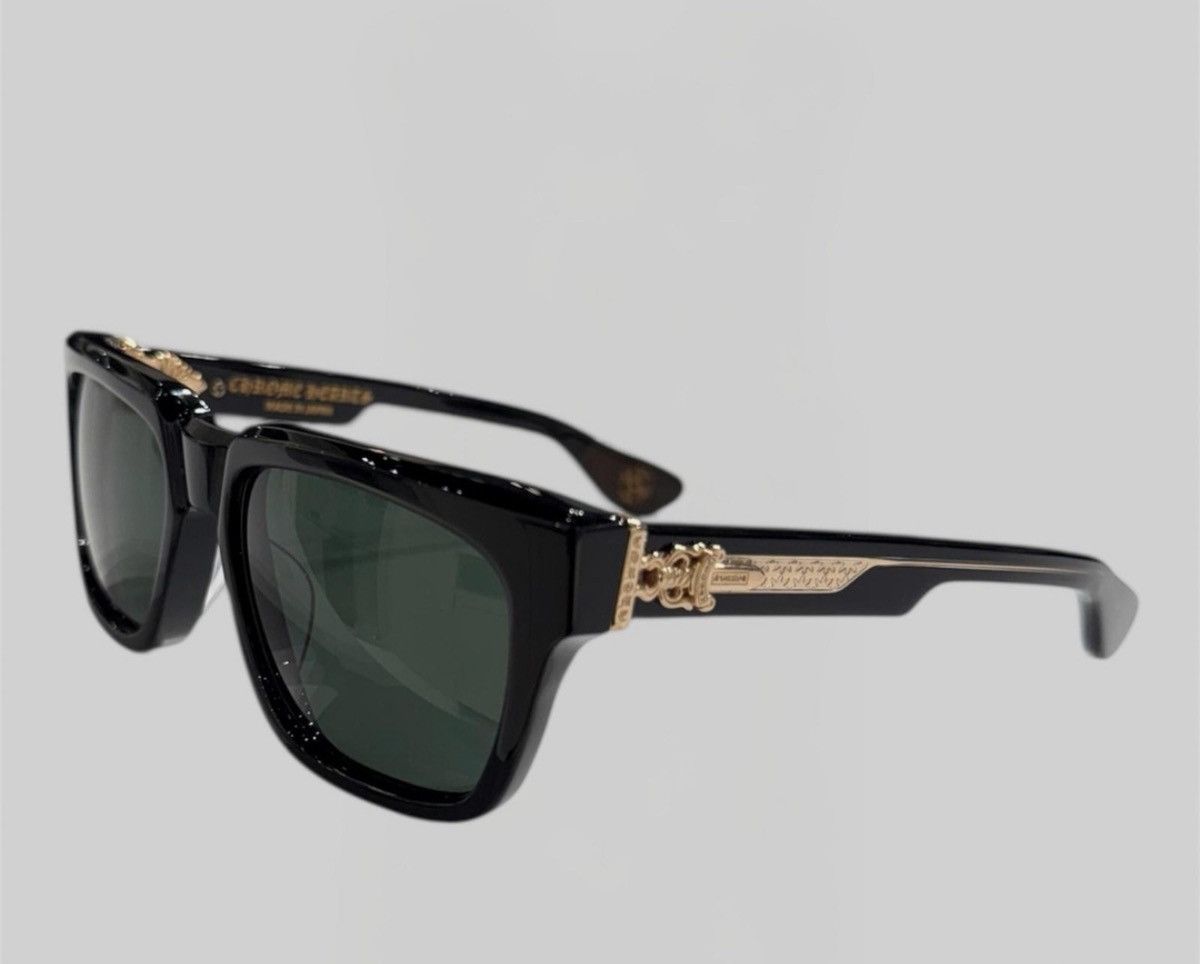 Chrome Hearts Chrome Hearts Box Officer Sunglasses Black Gold Size ONE SIZE - 1 Thumbnail