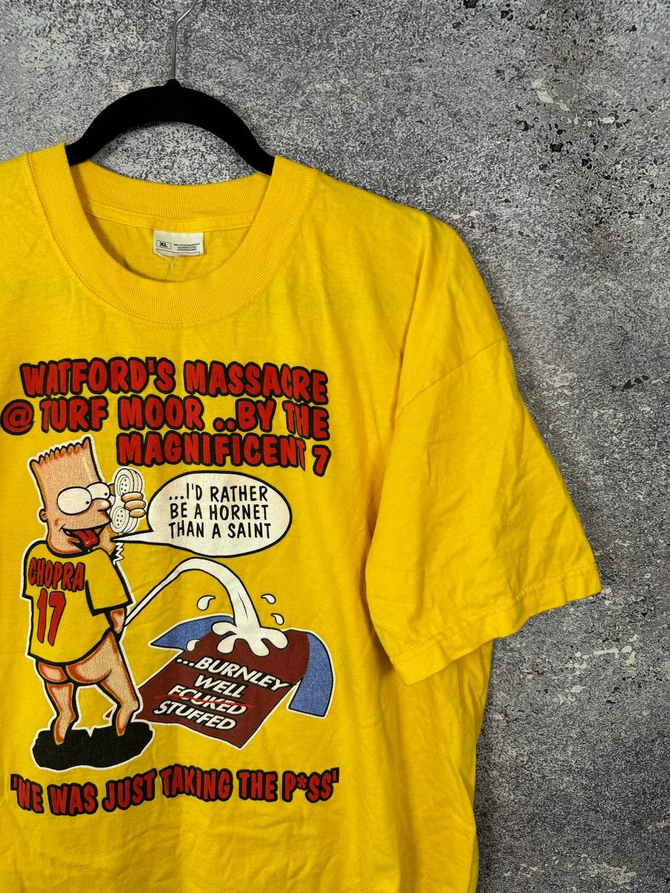 Vintage Vintage Bart Simpson Chopra Parody Watford Tee 2003 Size US XL / EU 56 / 4 - 2 Thumbnail