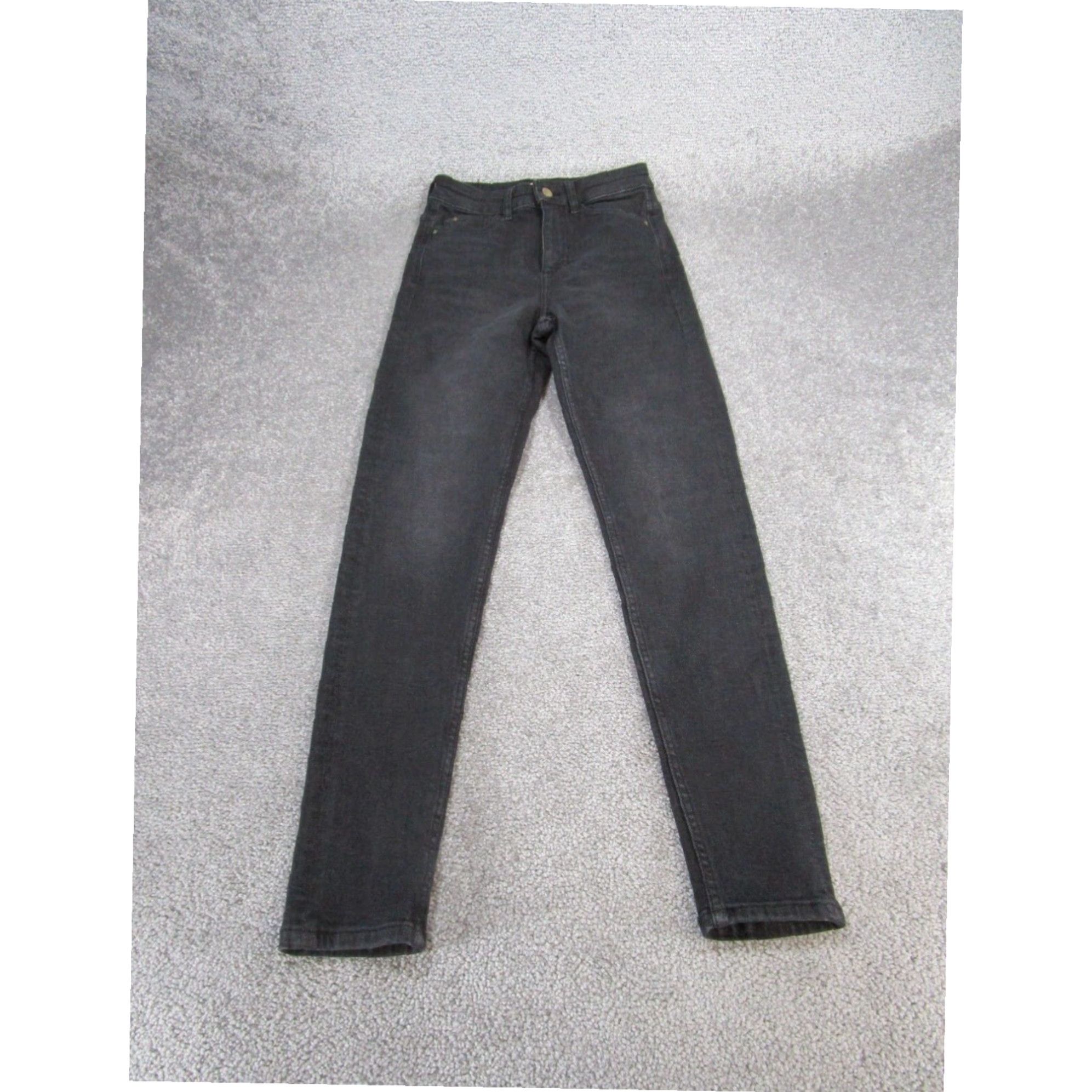 Zara Womens High Rise Black Zara Skinny Jeans 4 XL Extra Large Size 27" / US 4 / IT 40 - 1 Thumbnail