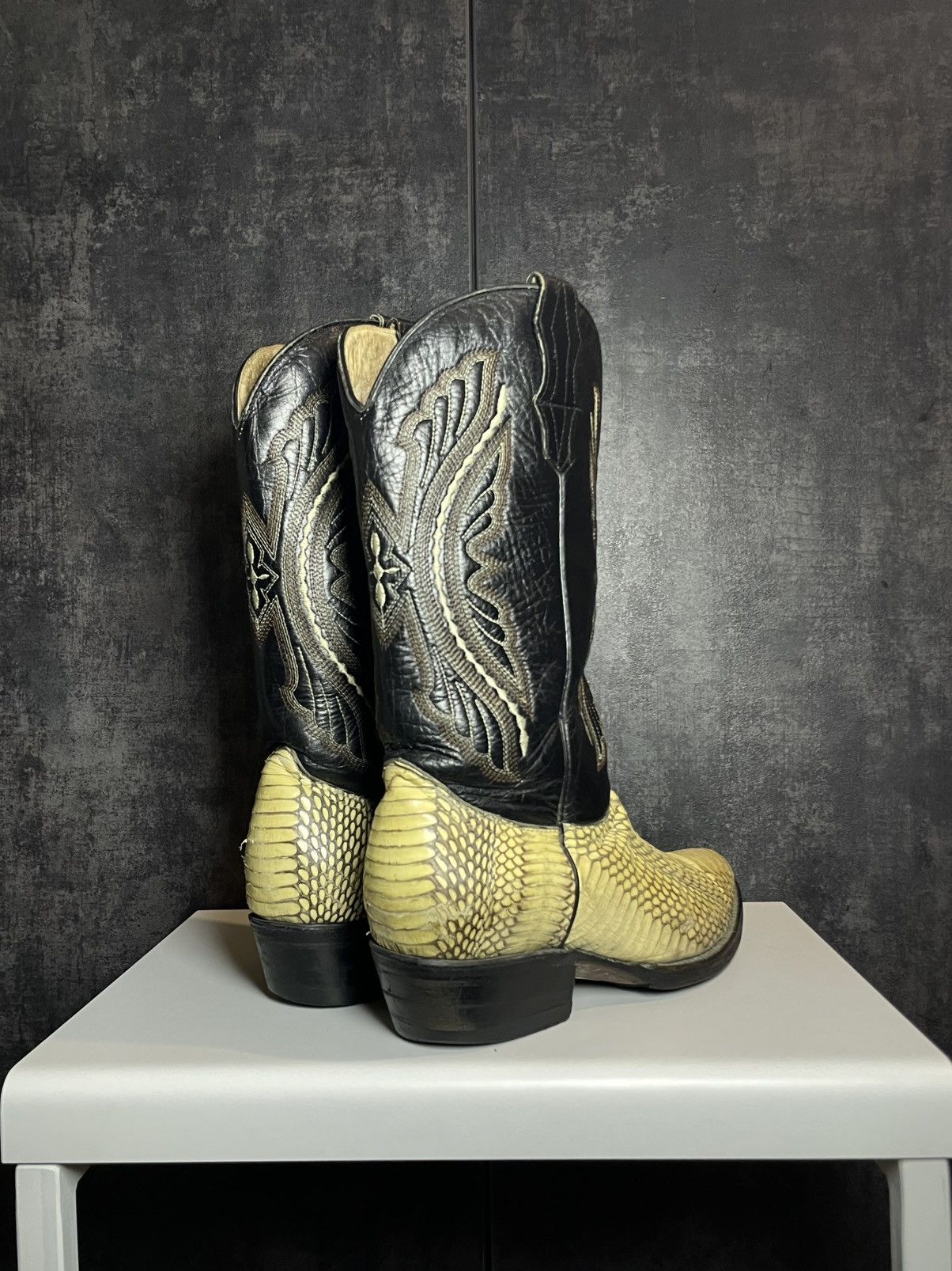 Vintage Vintage Leather Snake Cowboy Boots Avant Garde Japanese Size US 9.5 / EU 42-43 - 8 Thumbnail