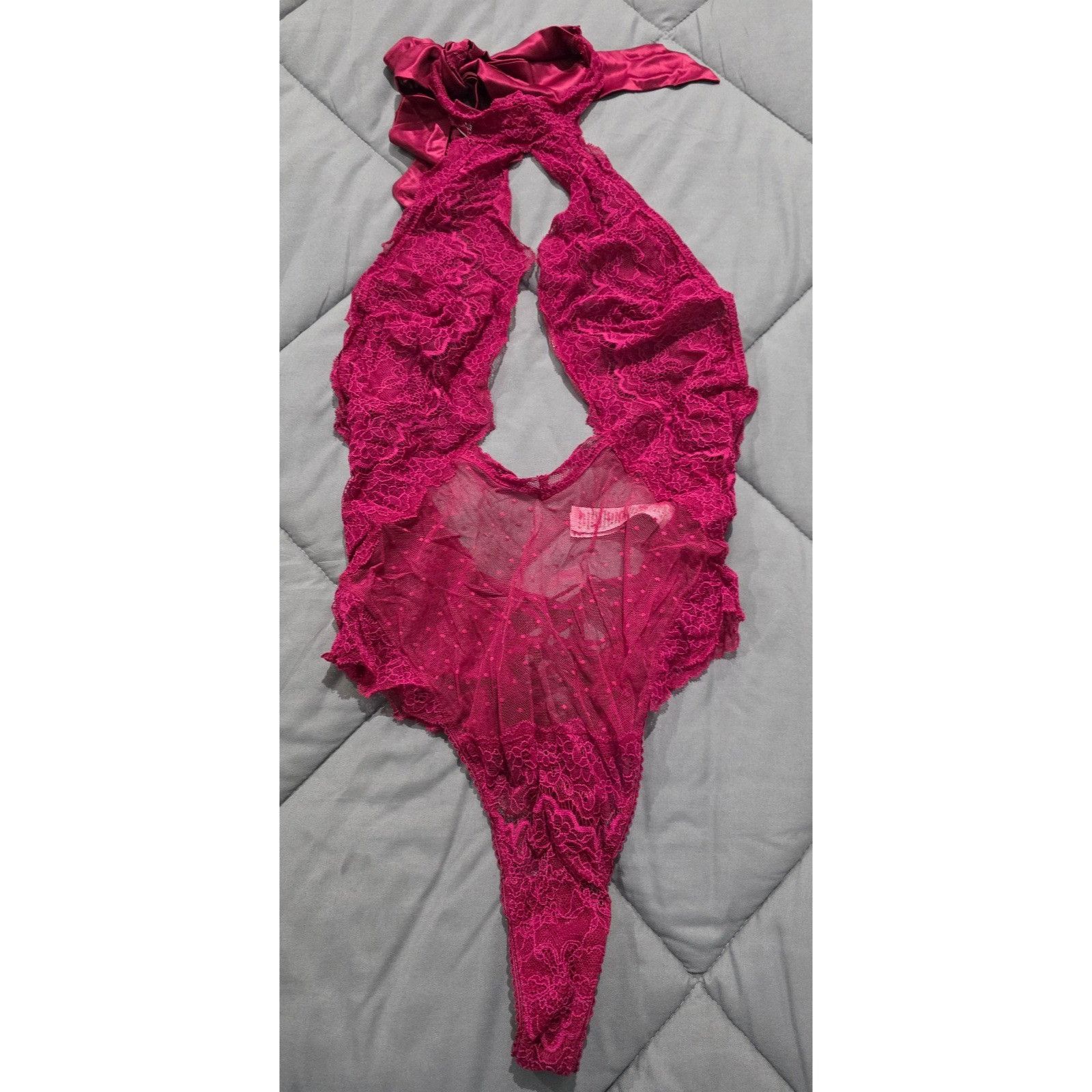 Victoria's Secret Victoria's Secret Very Sexy Size Medium Claret Red High Neck Size ONE SIZE - 1 Thumbnail