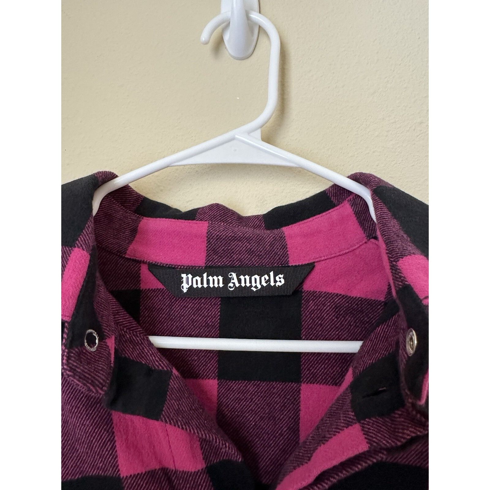 Palm Angels Palm Angels Flannel Button Up Pink Size 48 Size US M / EU 48-50 / 2 - 3 Thumbnail