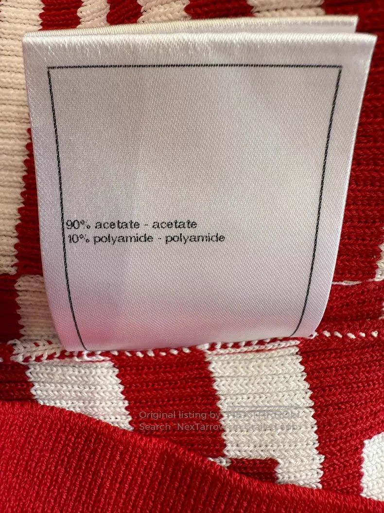 Chanel Chanel Red and white striped knitted vest Size XS / US 0-2 / IT 36-38 - 7 Thumbnail