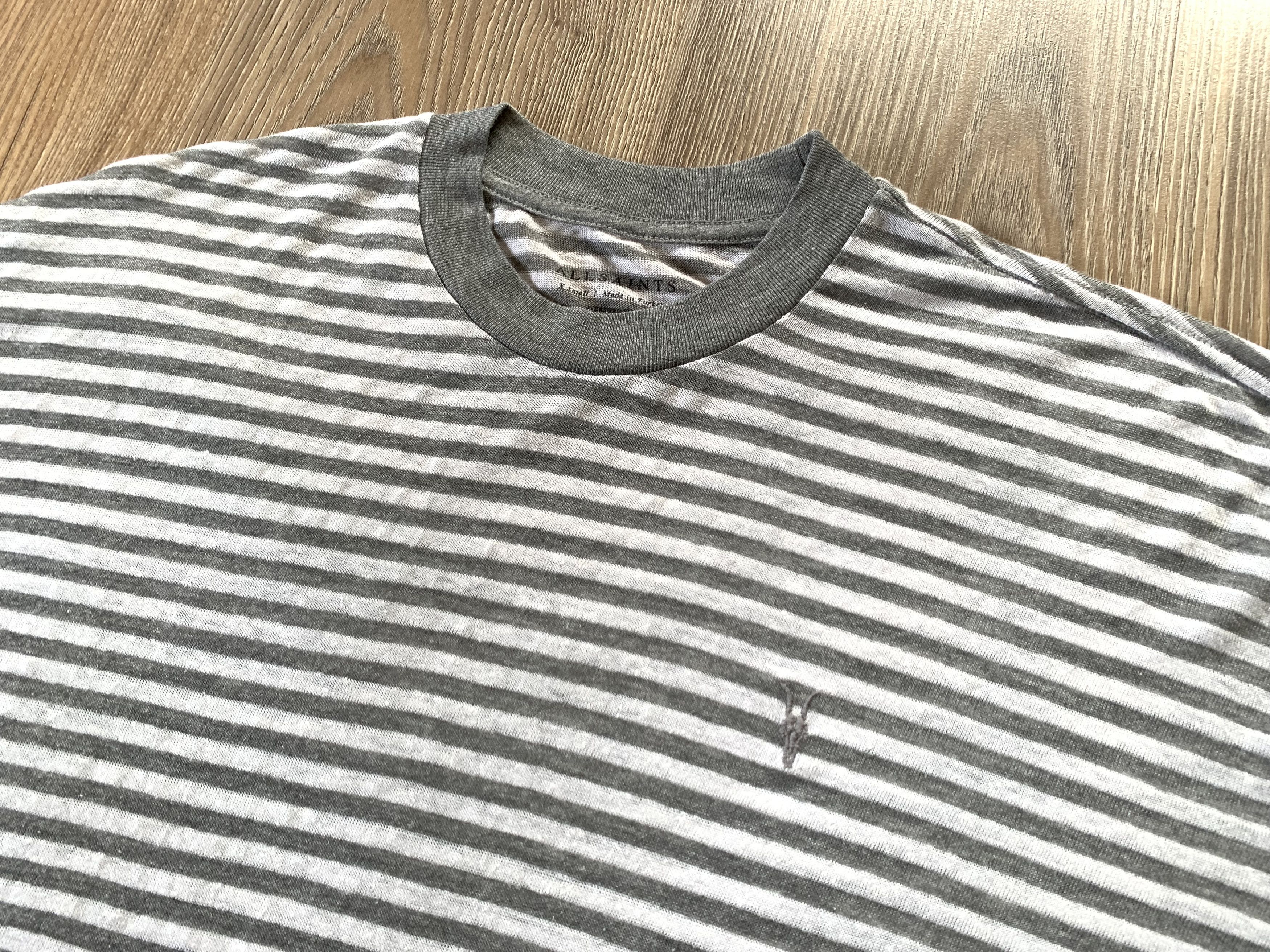 Allsaints Allsaints Oversized Stripe Cotton T-Shirt Size US XL / EU 56 / 4 - 4 Thumbnail