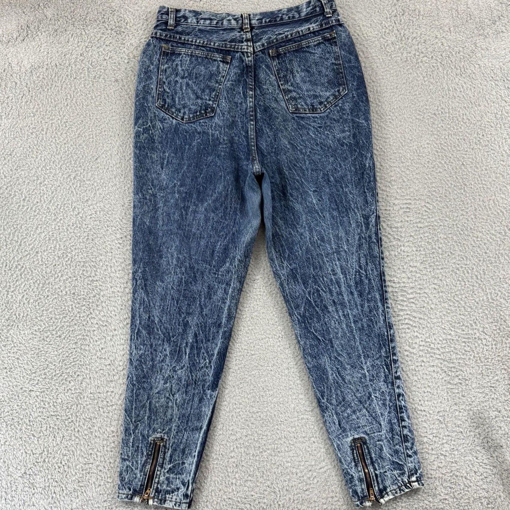 Vintage VINTAGE Stefano Jeans Womens 30x30 Blue Acid Washed High Rise Mom 80s Denim USA Size 30" / US 8 / IT 44 - 7 Thumbnail