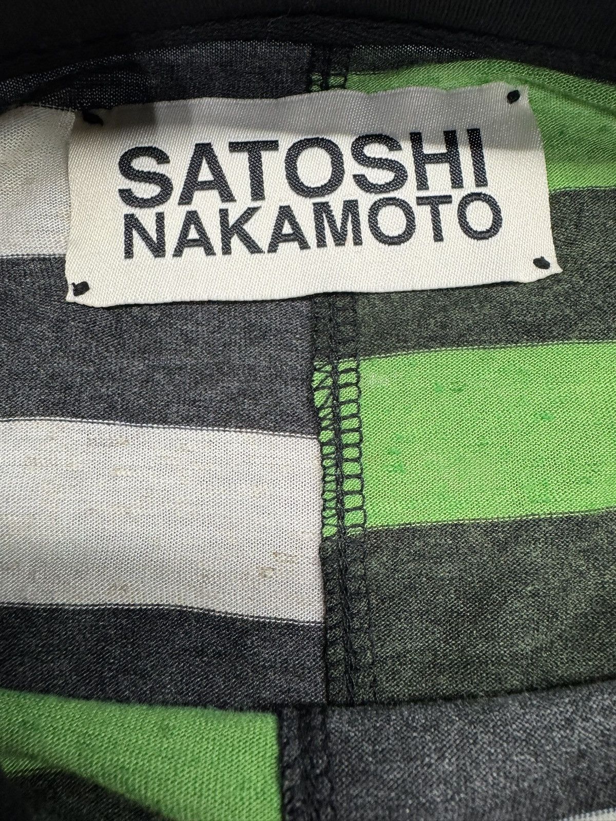 Satoshi Nakamoto Satoshi Nakamoto Offset Stripe L/S T-Shirt Size US L / EU 52-54 / 3 - 3 Thumbnail
