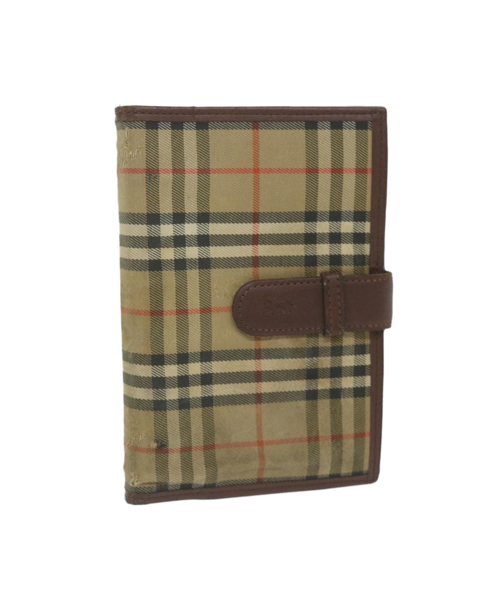 image of Burberry Beige Nylon Canvas Day Planner Cover For Agenda, Women's