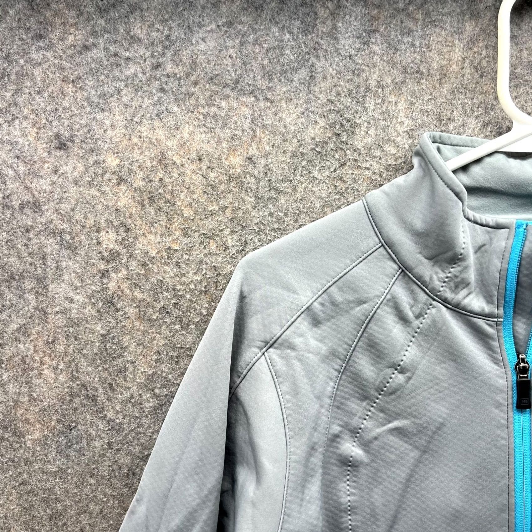 Vintage REI Jacket Women Large Gray Blue Full Zip Fleece Lined Outdoors Winter Size L / US 10 / IT 46 - 4 Thumbnail