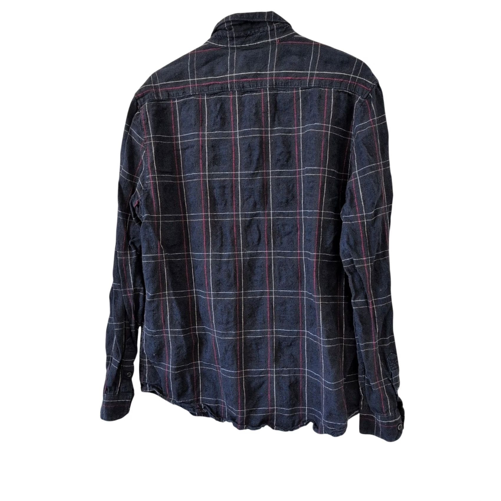 Vintage VINTAGE Baldwin Kansas City Flannel Shirt XL Mens Red Navy White Plaid Linen Cotton Del Norte? Size US XL / EU 56 / 4 - 2 Thumbnail