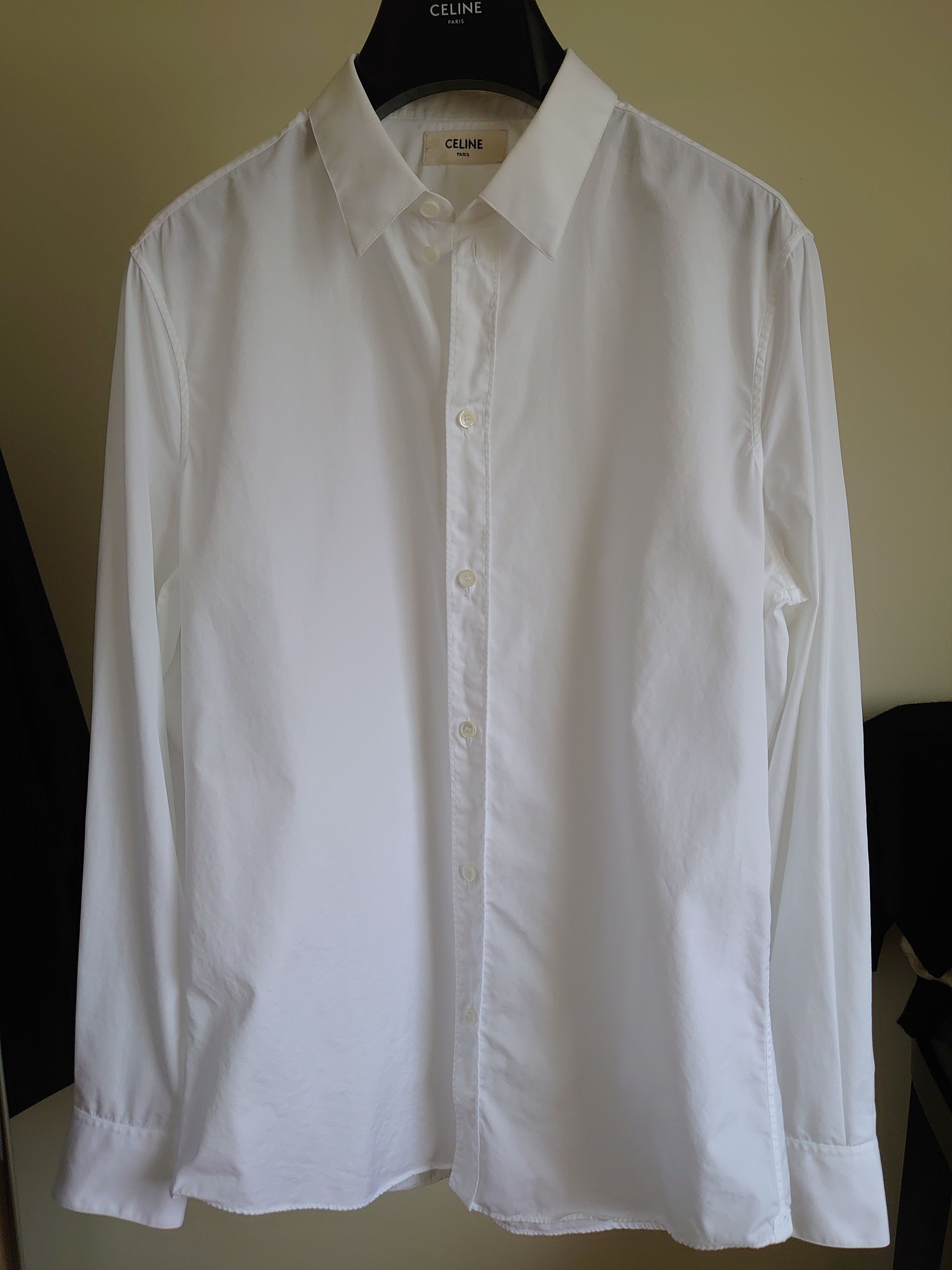 Celine CELINE, white dress shirt, size 41 (small Medium) Size US M / EU 48-50 / 2 - 1 Thumbnail
