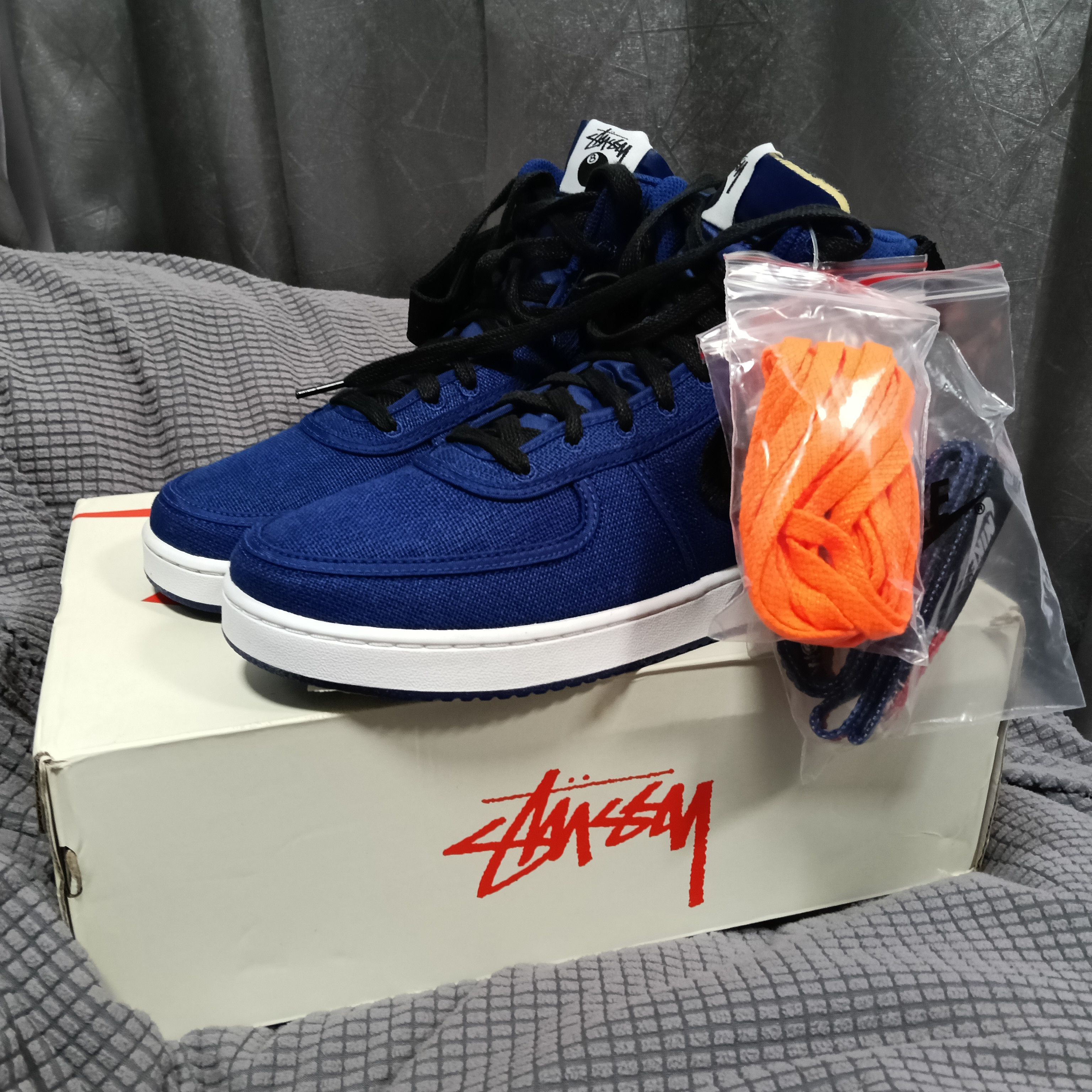 Nike × Stussy NIKE X STUSSY VANDAL HI ROYAL BLUE Size US 9.5 / EU 42-43 - 1 Thumbnail