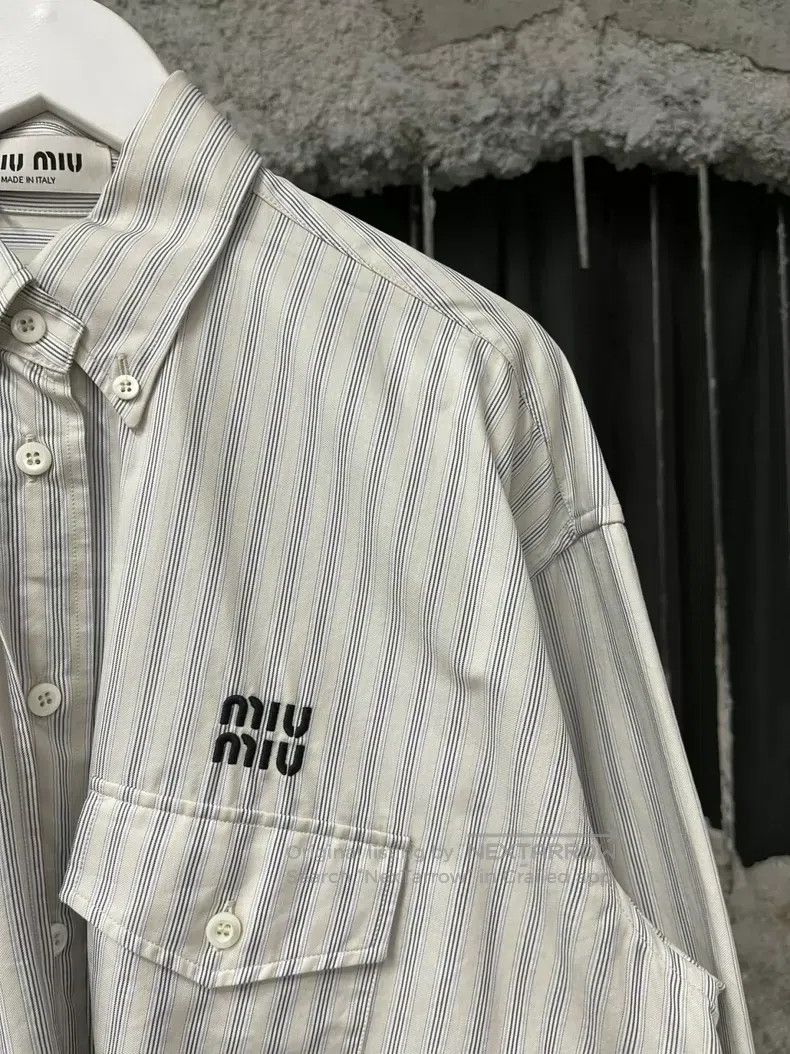 Miu Miu Miu Miu 38 long-sleeved blouse Size M / US 6-8 / IT 42-44 - 5 Thumbnail