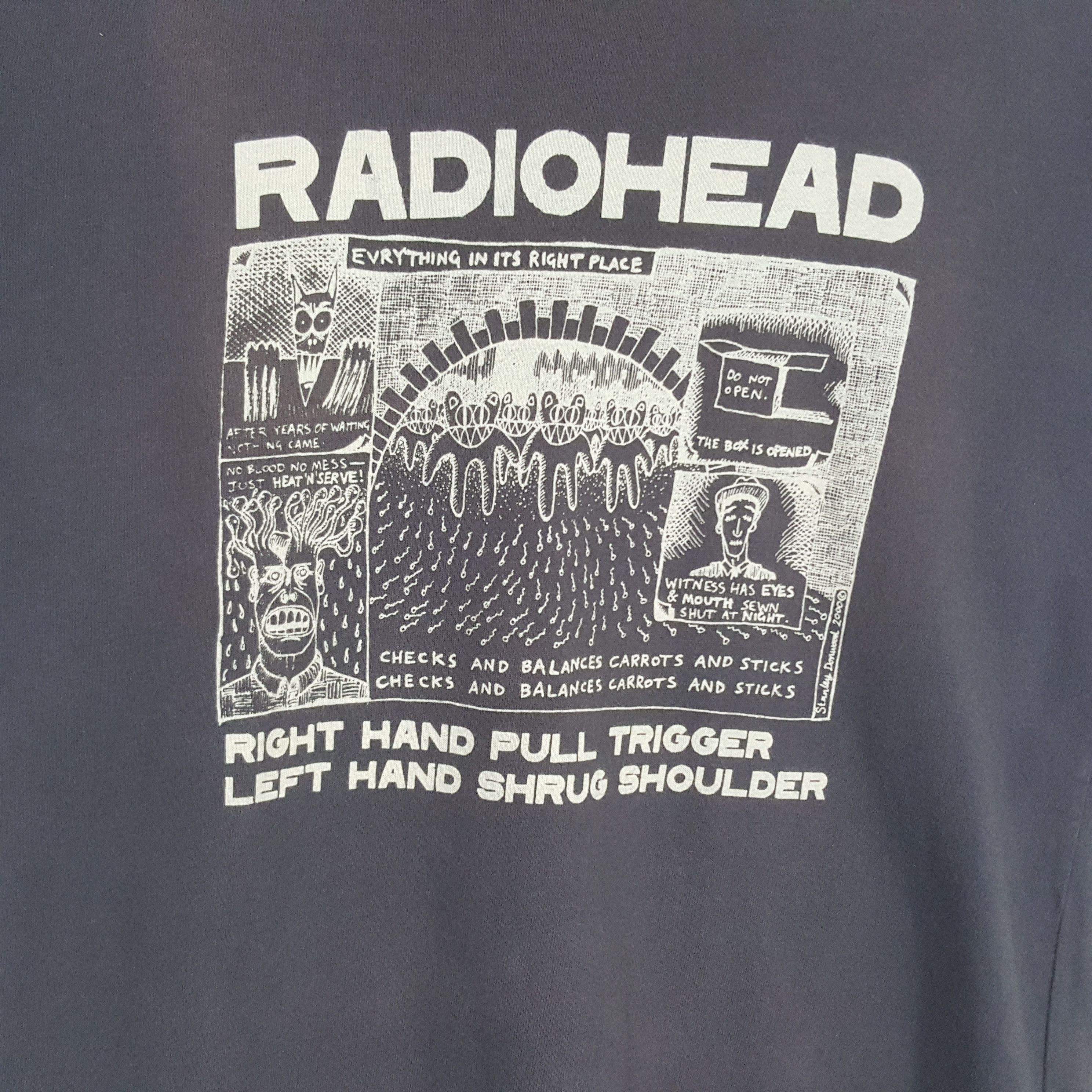Band Tees × Vintage Vintage RADIOHEAD English Album Rock Band Tshirt Size US M / EU 48-50 / 2 - 2 Thumbnail
