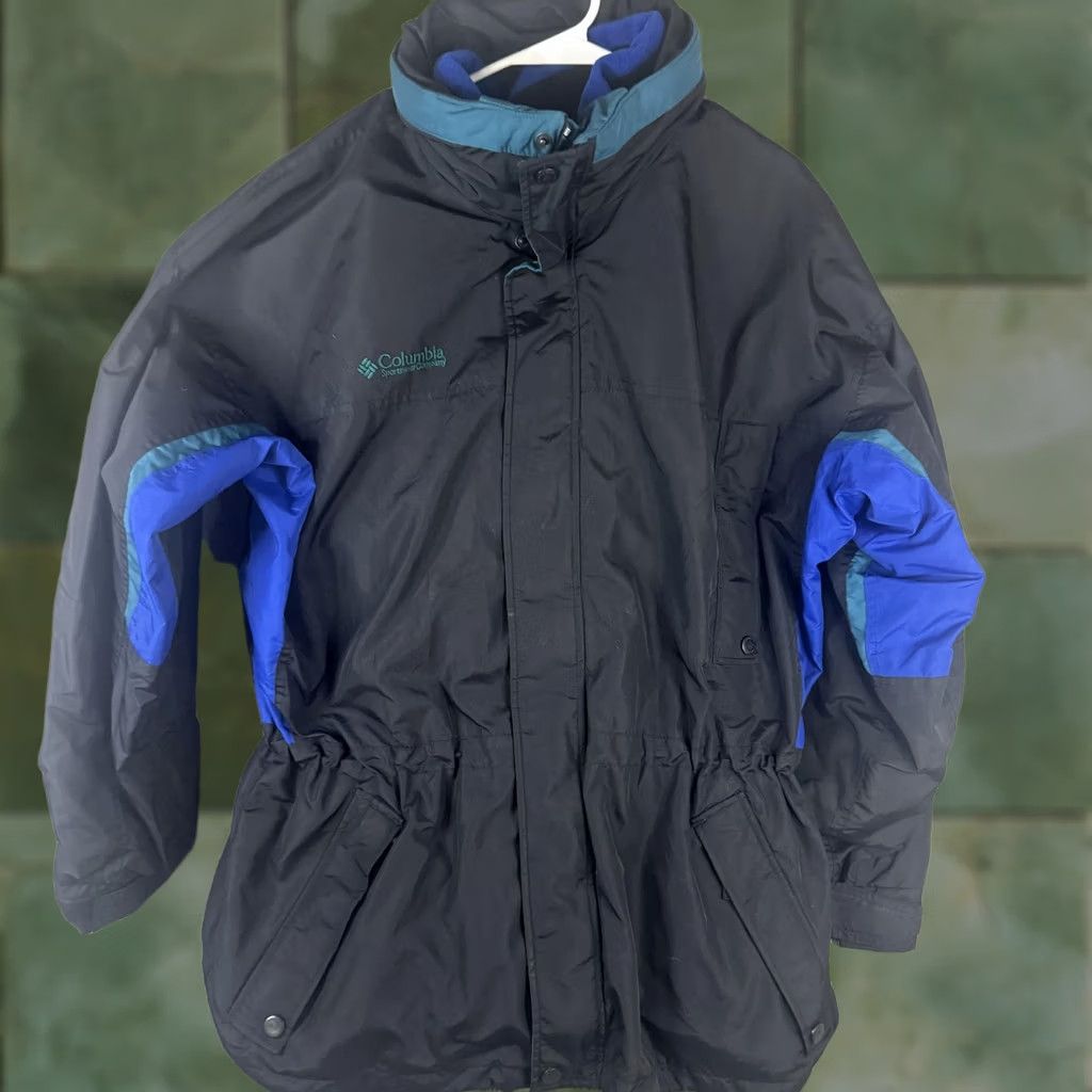 Vintage VINTAGE Columbia Jacket Mens L Black Parka Long's Peak 90s Outdoor Ski Mid-Length Size US L / EU 52-54 / 3 - 1 Thumbnail