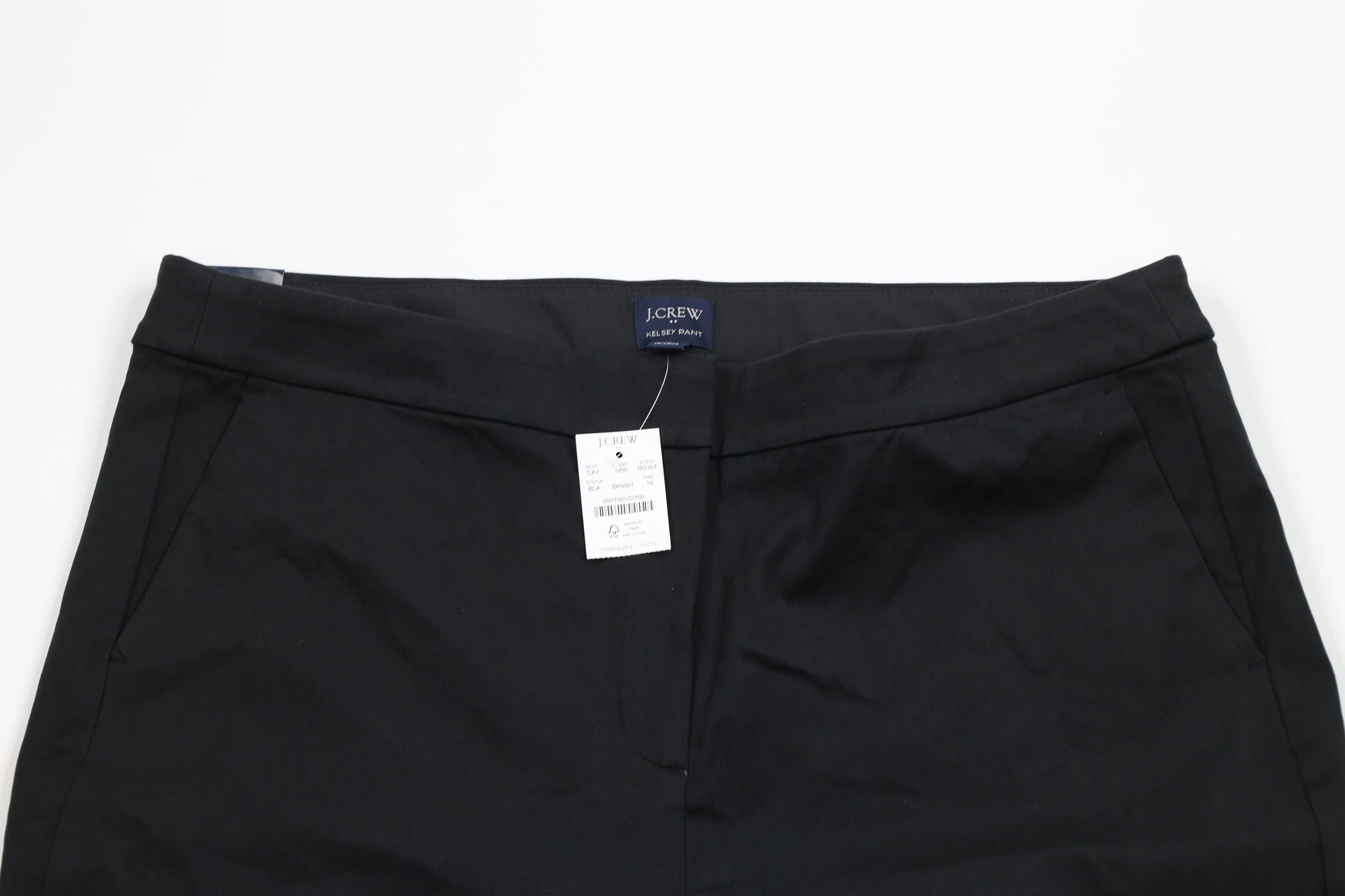J.Crew × Vintage New J Crew Stretch Wide Leg Flared Kelsey Chino Pants Black Size 40" / US 18 - 2 Thumbnail