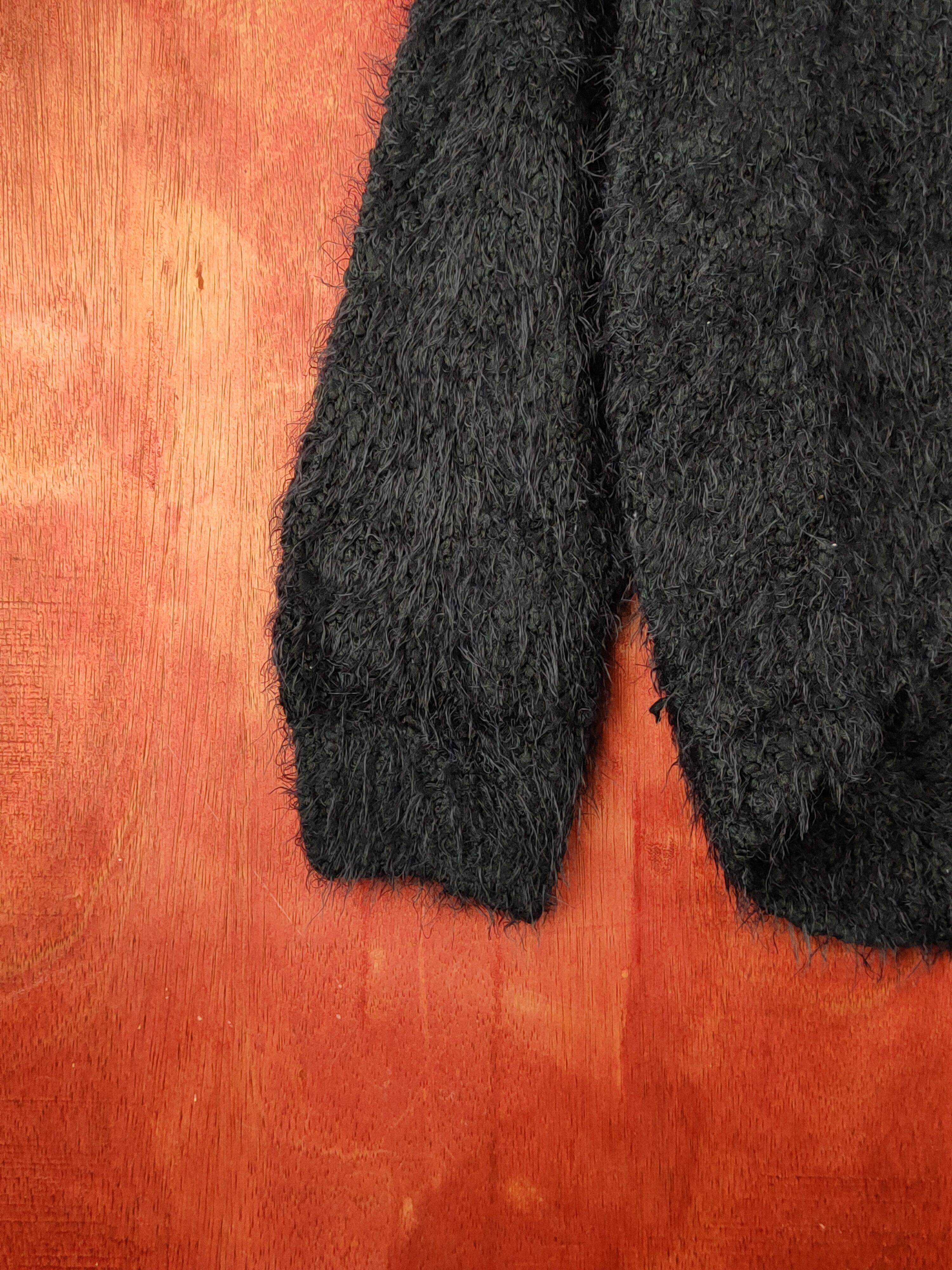Homespun Knitwear × Japanese Brand × Vintage E Hypen World Gallery Navy Fur Mohair Knitwear #S1921 Size M / US 6-8 / IT 42-44 - 4 Thumbnail