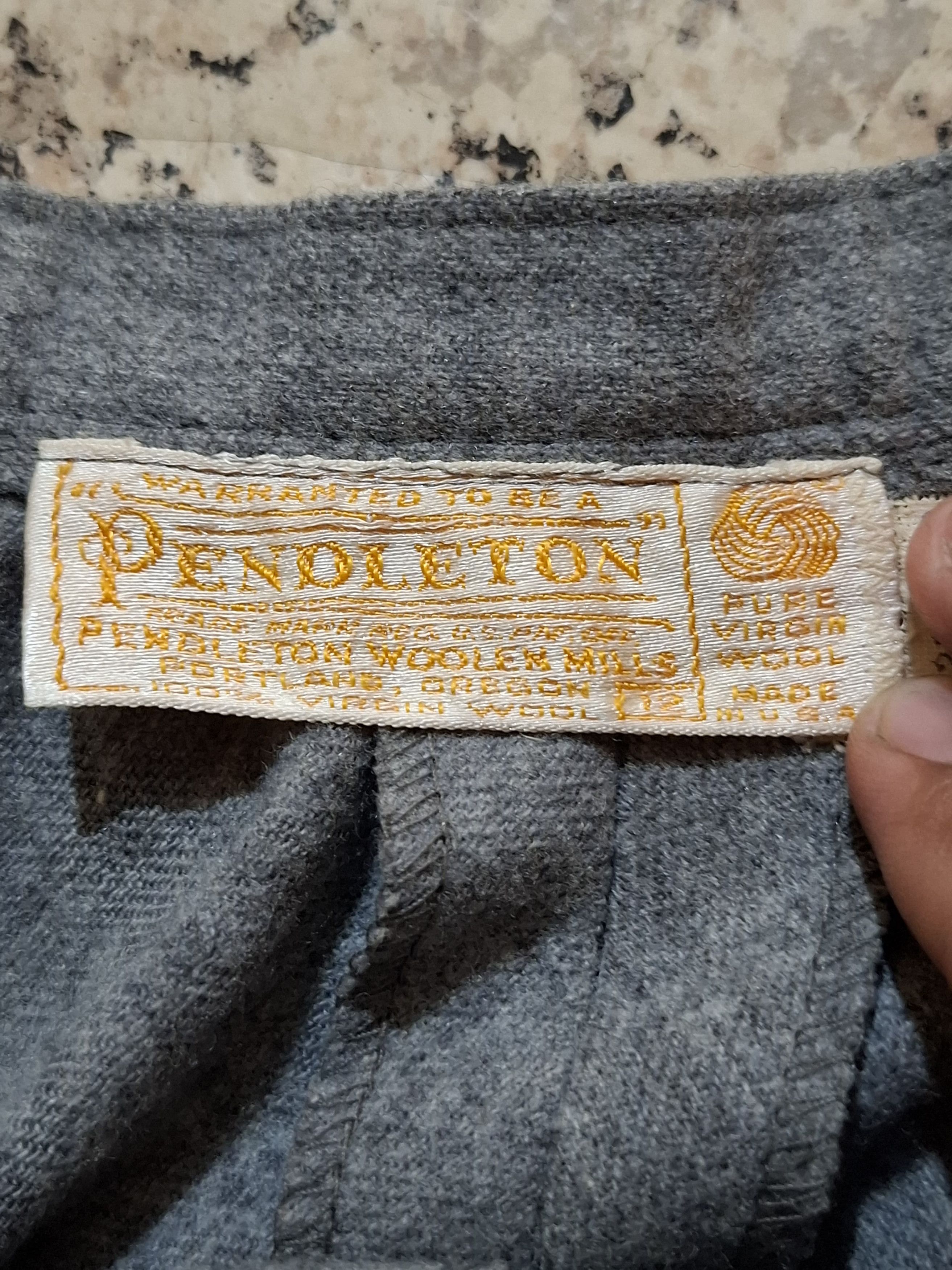 Pendleton Vintage Pendleton USA 100% Virgin Wool A-Line Midi Skirt Size 26" / US 2 / IT 38 - 8 Thumbnail