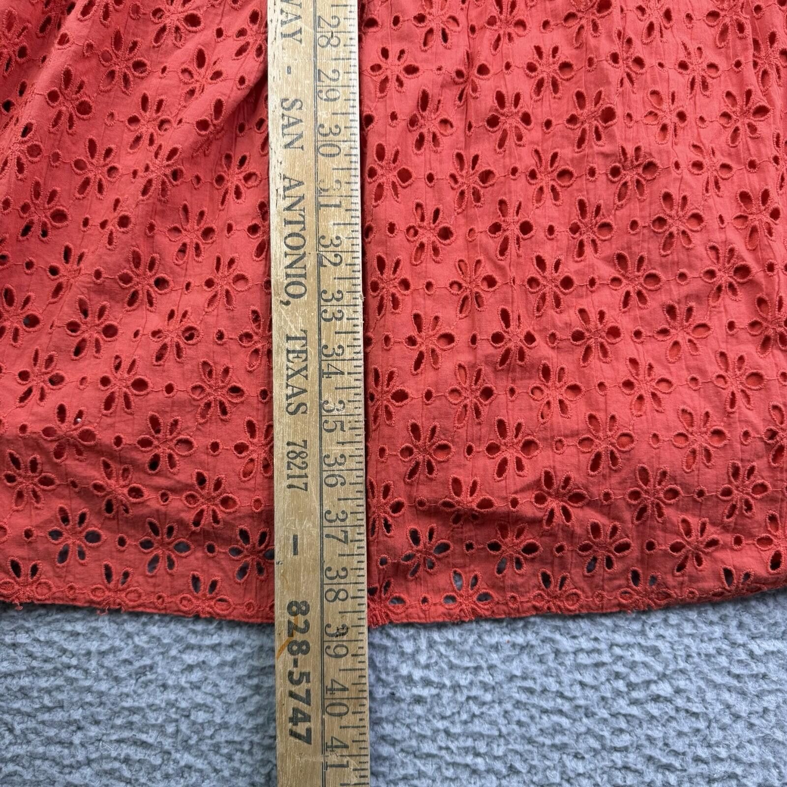 Other Double D Ranch Orange Western Dress Women's 1X Lined Size XL / US 12-14 / IT 48-50 - 6 Thumbnail