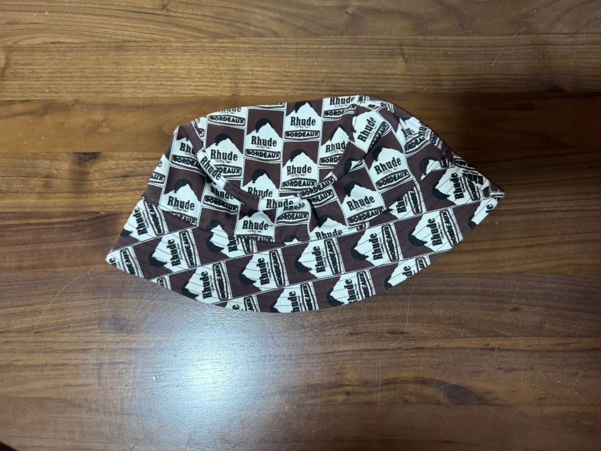 Rhude Rhude Moonlight Bucket Hat 'Multi' Allover Logo Graphic O/S Size ONE SIZE - 4 Thumbnail