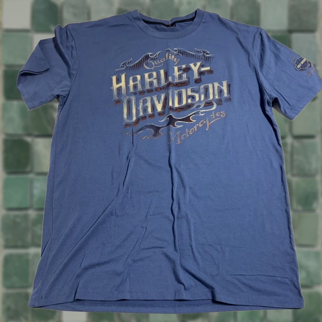 Harley Davidson Harley Davidson Shirt Blue Large Mackinaw City Michigan L Size US L / EU 52-54 / 3 - 1 Thumbnail