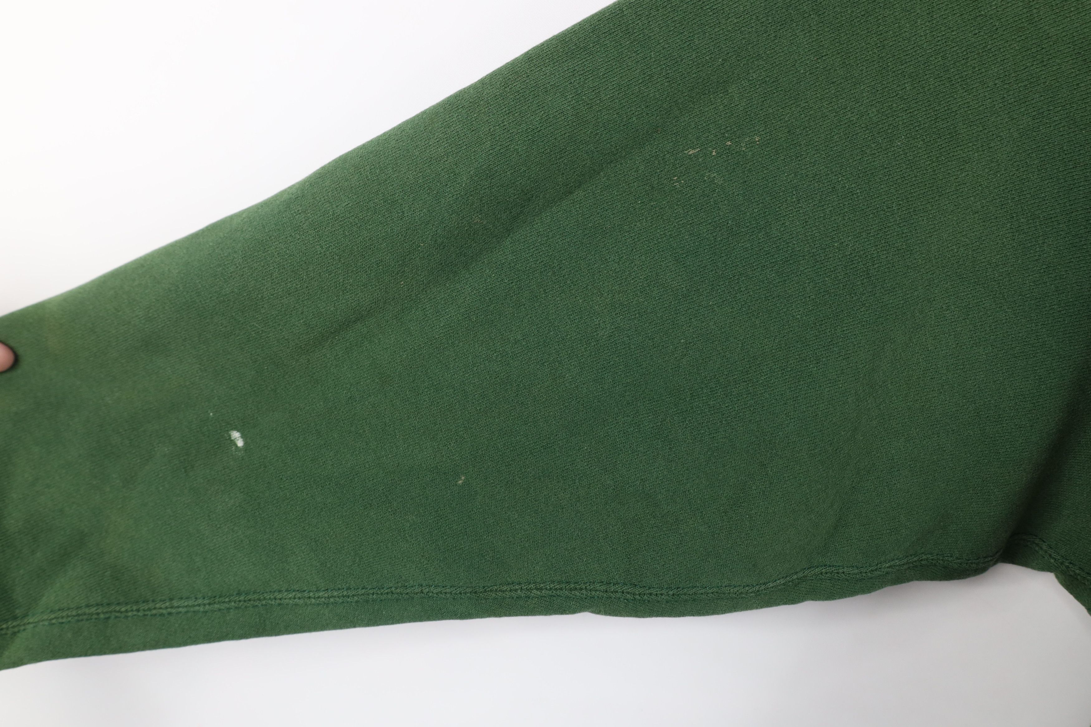 Vintage Vintage 90s Spell Out Malone College Sweatshirt Green USA Size US L / EU 52-54 / 3 - 8 Thumbnail