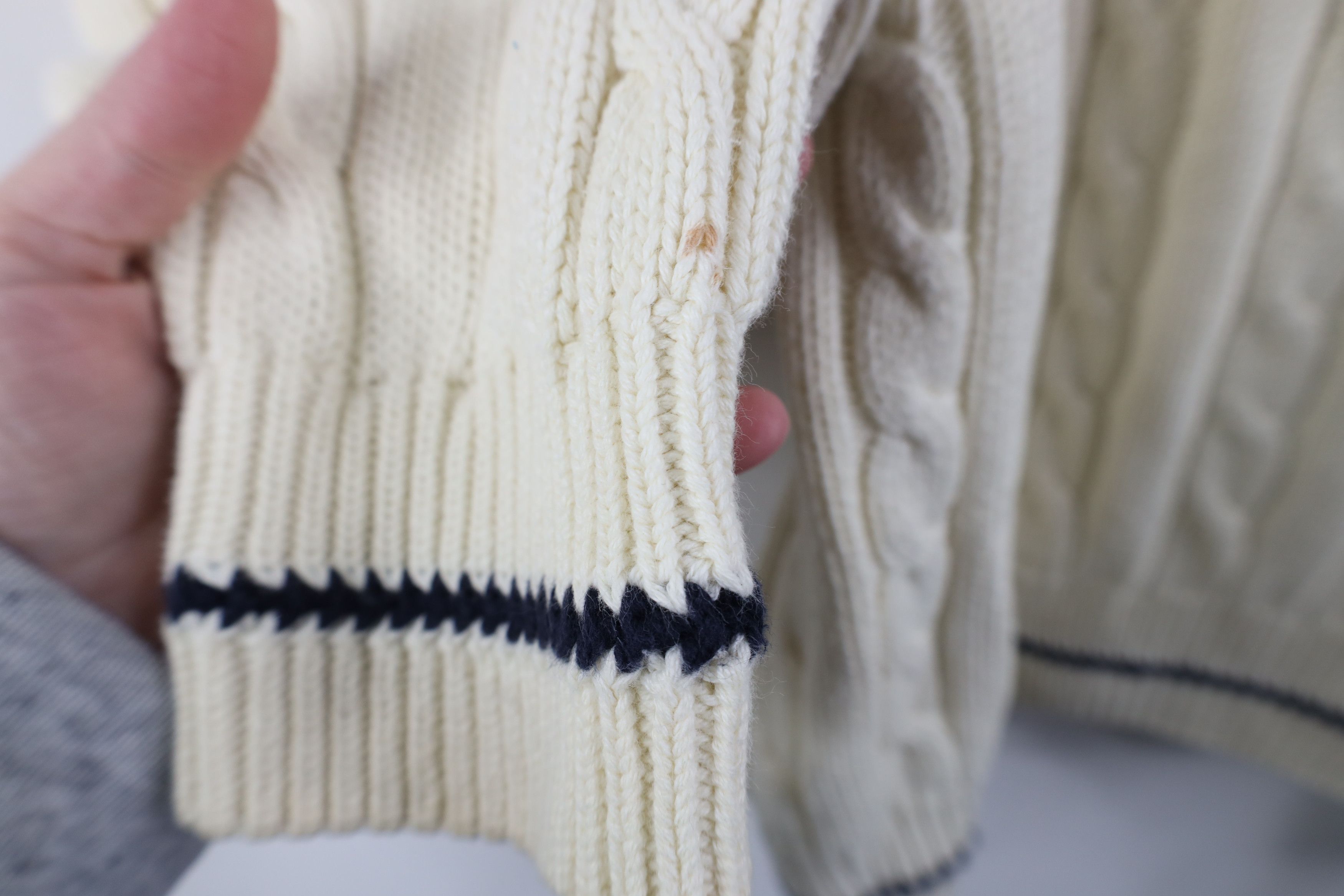 Vintage Vintage 90s Streetwear Dapper Ribbed Cable Knit Sweater Size US L / EU 52-54 / 3 - 6 Thumbnail