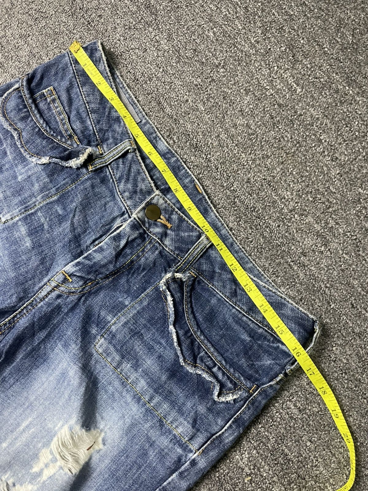 Japanese Brand × Vintage NUSY JEANS Brand Ripped Distressed Denim (83) Size US 32 / EU 48 - 5 Thumbnail