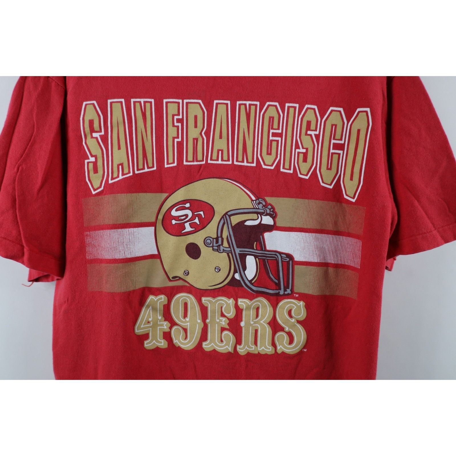 Vintage Vintage 90s Faded San Francisco 49ers Football T-Shirt Size US M / EU 48-50 / 2 - 4 Thumbnail