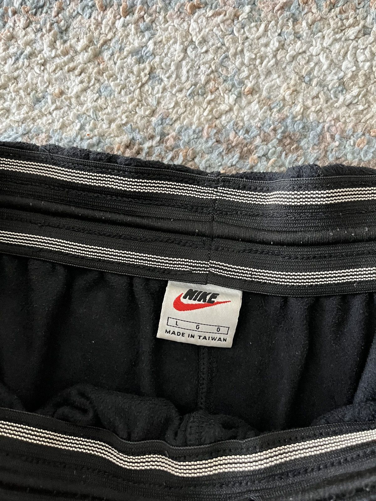 Nike × Vintage VTG Y2K Nike Fleece Jogger Sweatpants L 90s Size US 34 / EU 50 - 4 Thumbnail