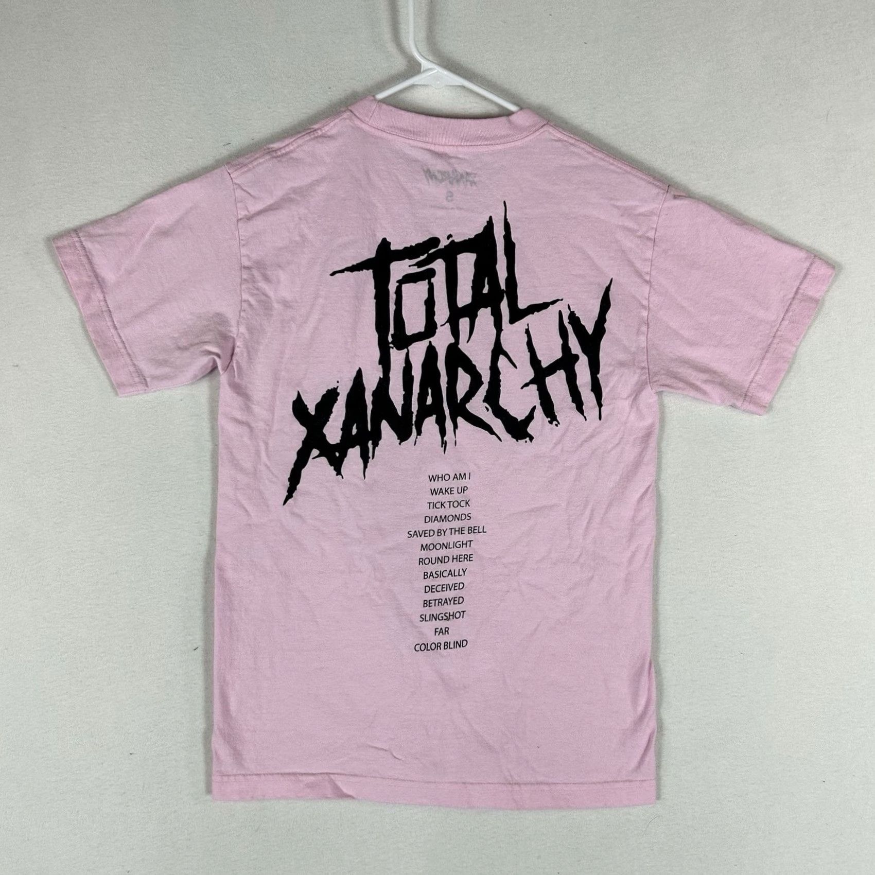Vintage Lil Xan Total Xanarchy Anarchy Tour Concert T-Shirt Womens Small Pink Casual S/S Size S / US 4 / IT 40 - 4 Thumbnail