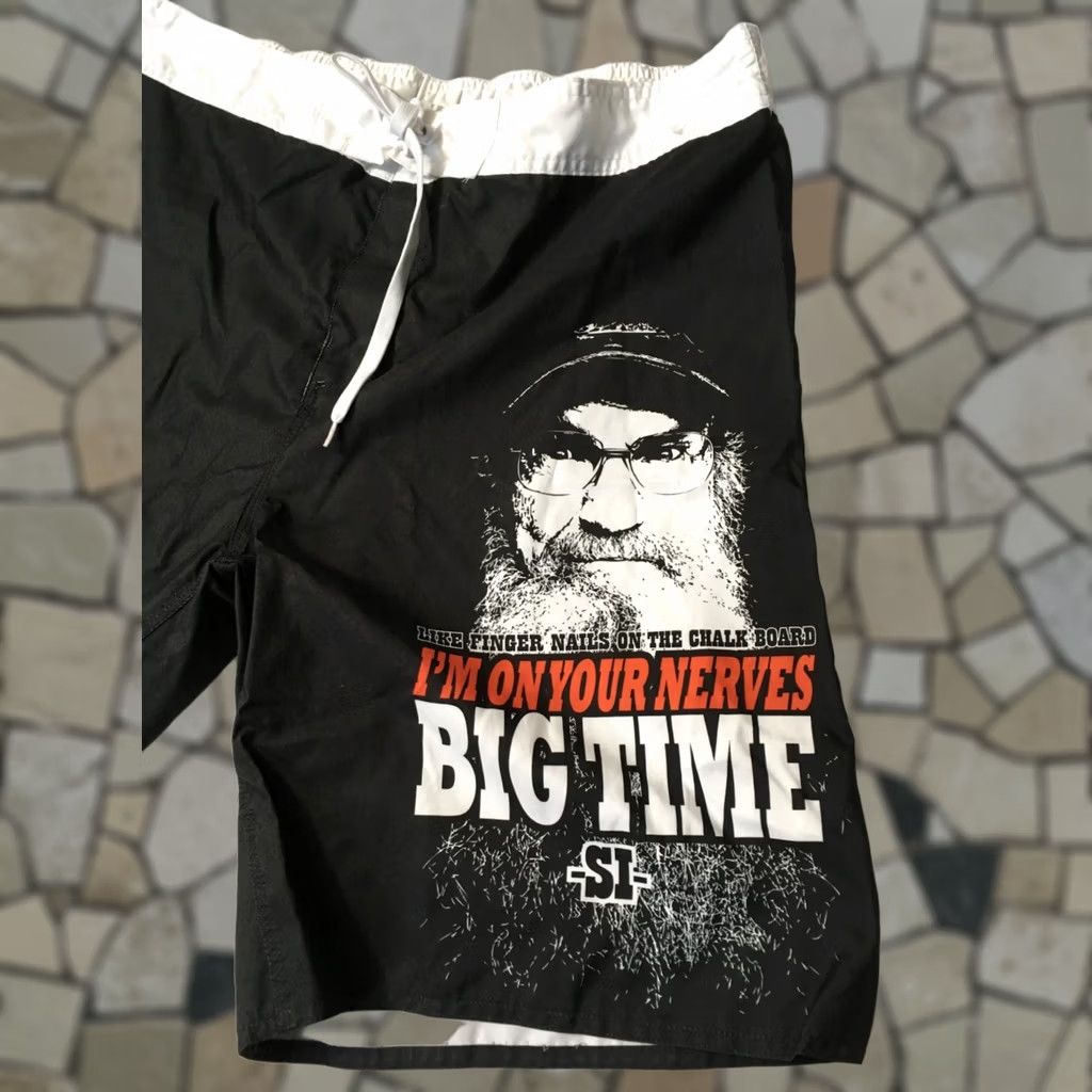 Vintage DUCK DYNASTY black graphic big time SI Shorts Men 38 BIG TIME Size US 38 / EU 54 - 1 Thumbnail