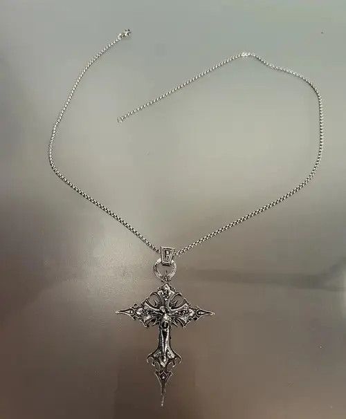 Other Gothic Skeleton Cross Necklace Size ONE SIZE - 4 Thumbnail