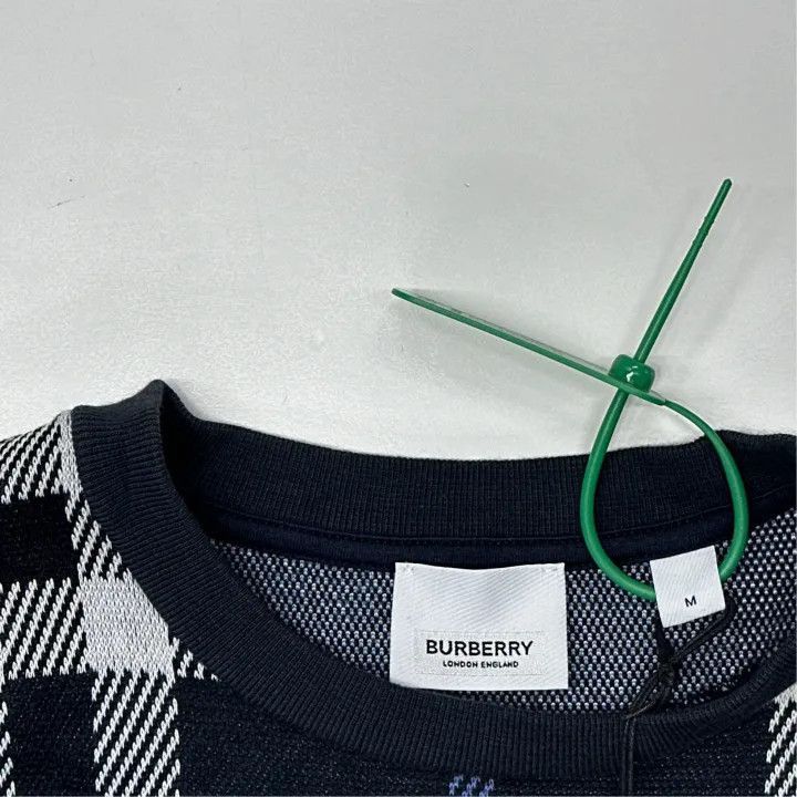 Burberry Burberry Burberry SS23 Blue Plaid Short Sleeve T-Shirt-250 Size US M / EU 48-50 / 2 - 2 Thumbnail