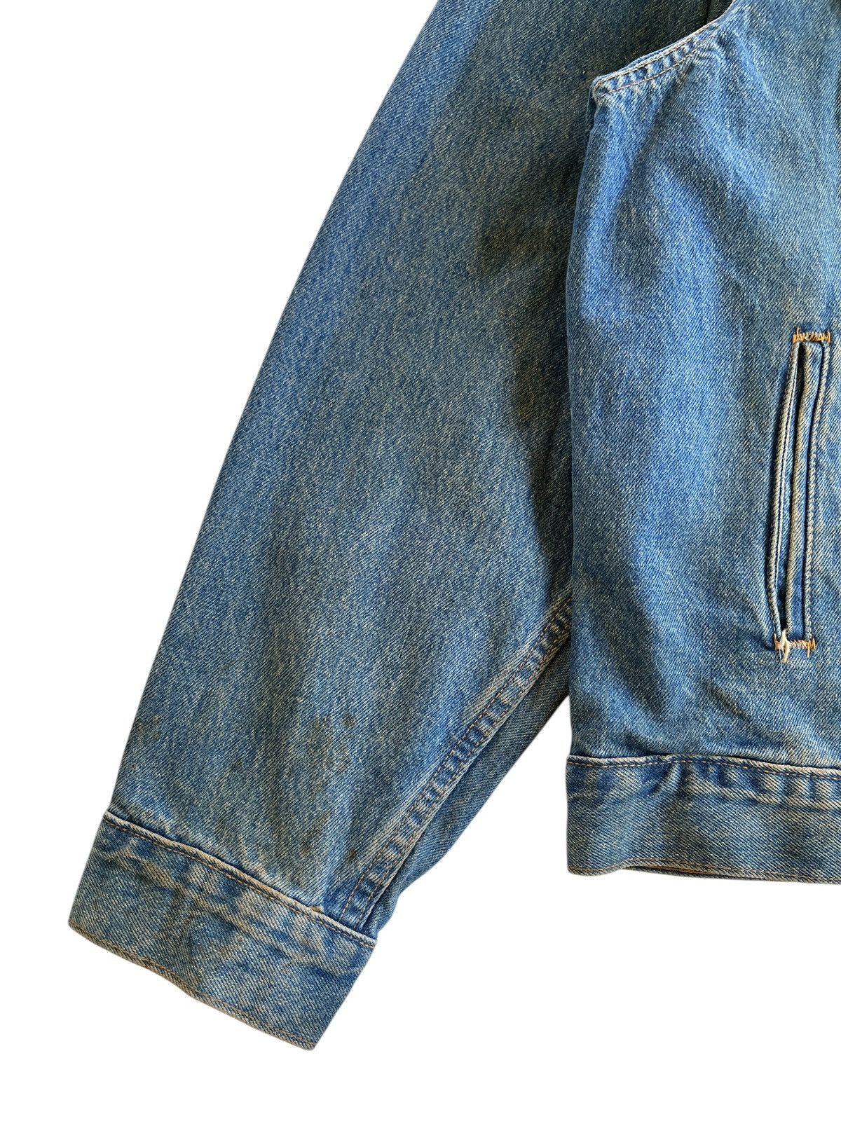 Vintage 1980s Cowboy Code Dirty Denim Jacket Size US L / EU 52-54 / 3 - 23 Thumbnail