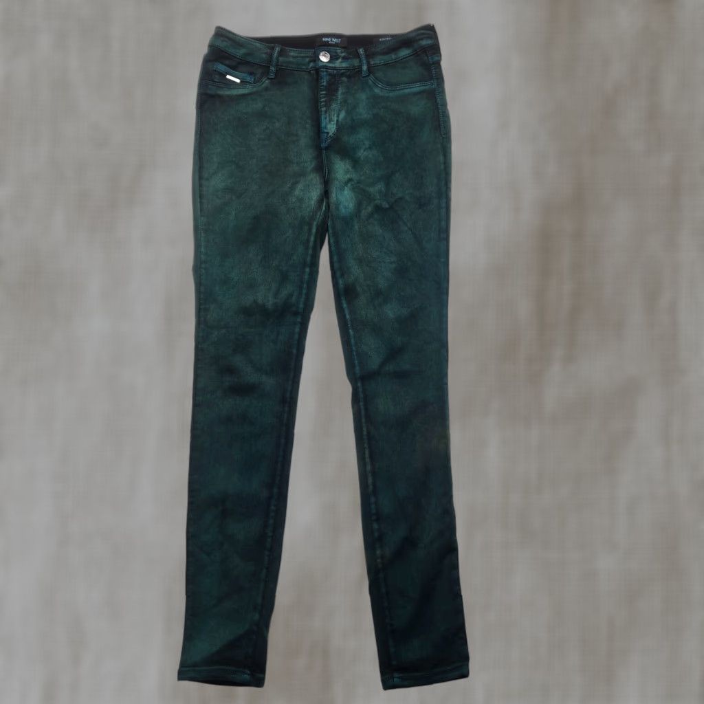 Nine West VINTAGE Nine West Jeans Green Bleach Ankle Straight Pants Adult Women 8 Green Bleached Ankle Straight Pants Womens 8 Size 30" / US 8 / IT 44 - 1 Thumbnail