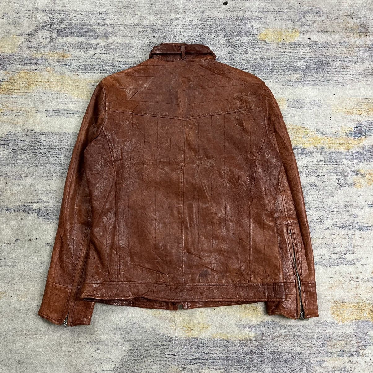 Tornado Mart ASM atelier sab men double zipper bikers leather jacket Size US M / EU 48-50 / 2 - 2 Thumbnail
