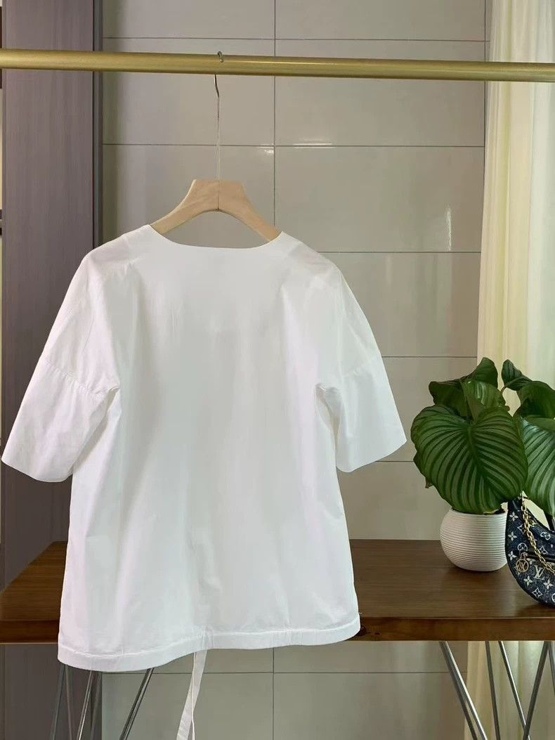 Jil Sander Jil Sander V-neck shirt Size XS / US 0-2 / IT 36-38 - 2 Thumbnail