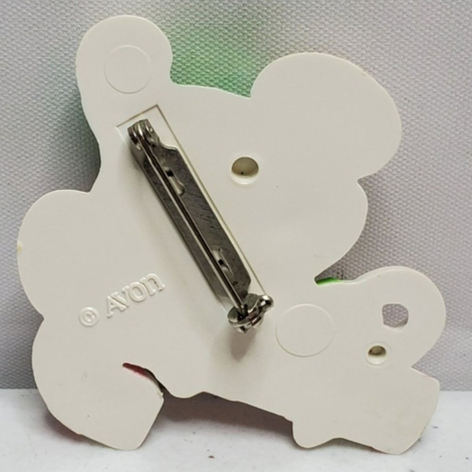 Vintage Avon Lickety Stick Christmas Mouse Pin Pal Brooch Vintage Size ONE SIZE - 4 Thumbnail