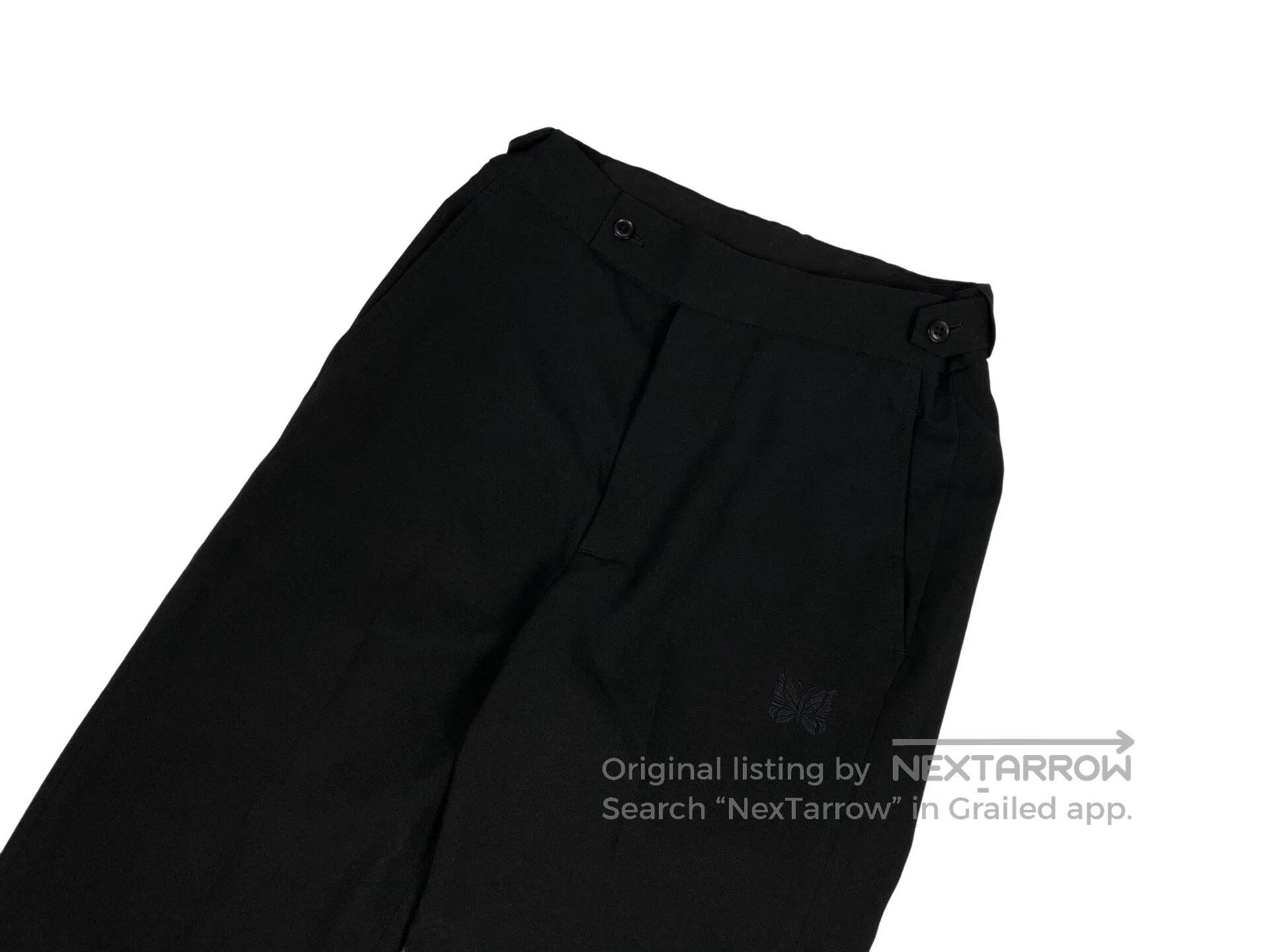 Needles NEEDLES size S Butterfly Embroidery Straight Leg Suit Pant Size US 27 - 3 Thumbnail